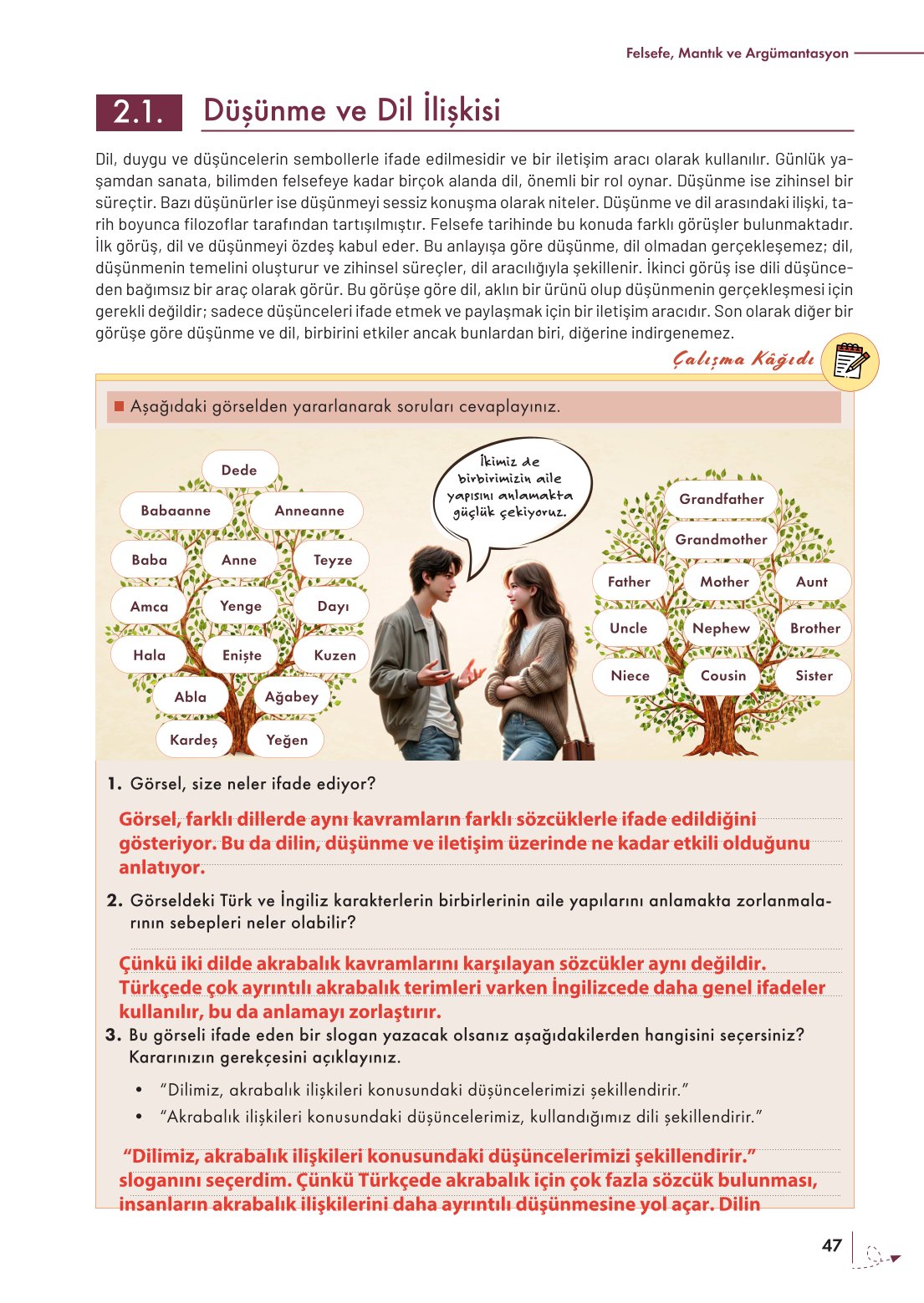 10. Sınıf Meb Yayınları Felsefe Ders Kitabı Sayfa 47 Cevapları 10. Sınıf Meb Yayınları Felsefe Ders Kitabı Sayfa 47 Cevapları