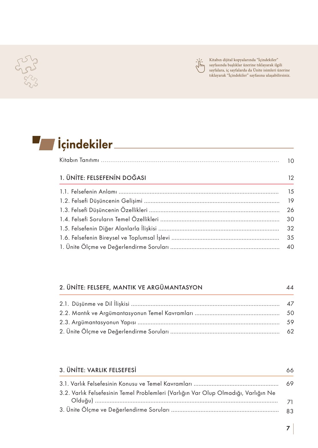 10. Sınıf Meb Yayınları Felsefe Ders Kitabı Sayfa 7 Cevapları