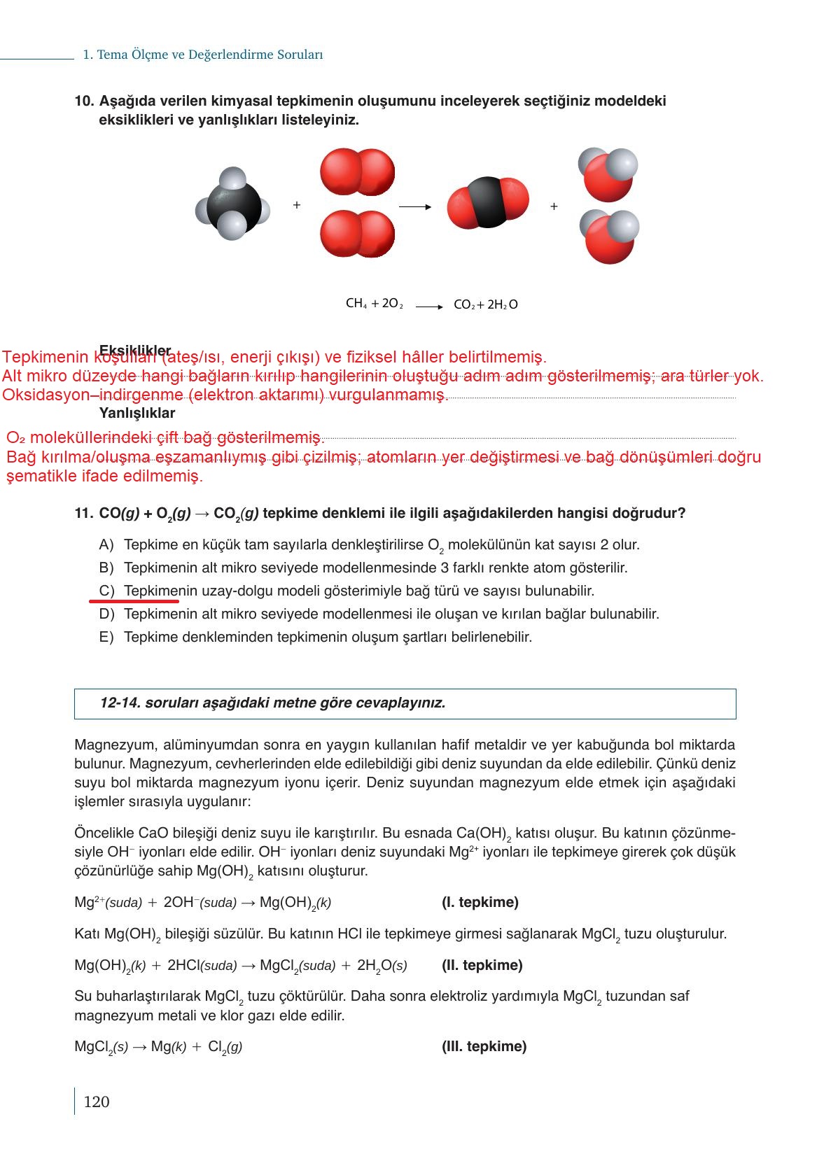 10. Sınıf Meb Yayınları Kimya Ders Kitabı Sayfa 120 Cevapları 10. Sınıf Meb Yayınları Kimya Ders Kitabı Sayfa 120 Cevapları