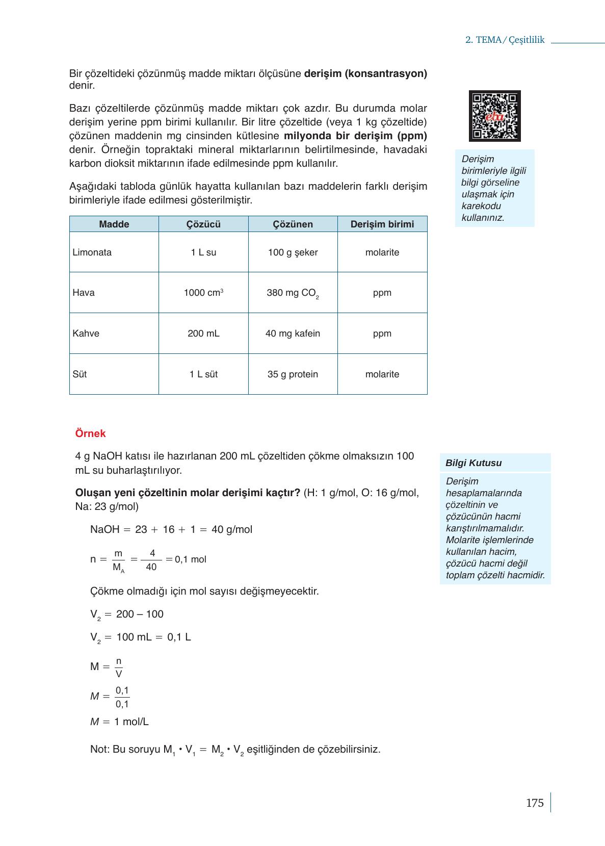 10. Sınıf Meb Yayınları Kimya Ders Kitabı Sayfa 175 Cevapları 10. Sınıf Meb Yayınları Kimya Ders Kitabı Sayfa 175 Cevapları