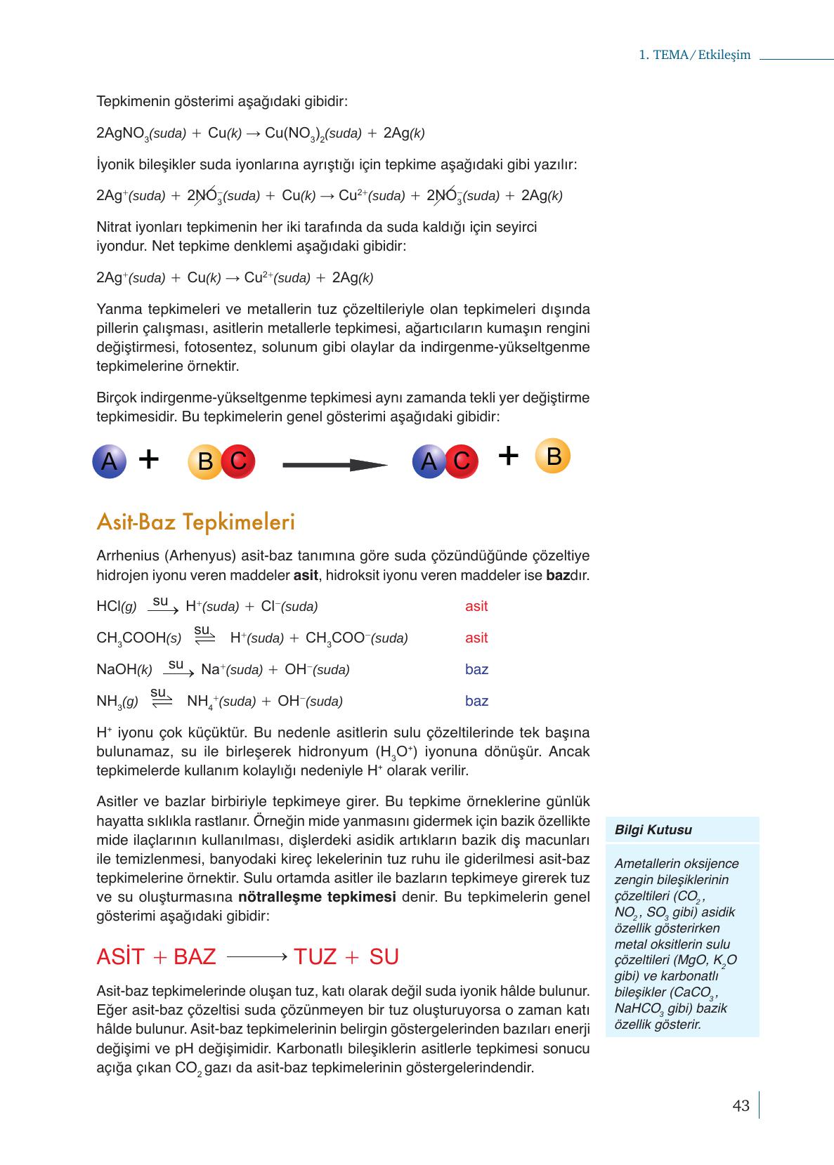 10. Sınıf Meb Yayınları Kimya Ders Kitabı Sayfa 43 Cevapları 10. Sınıf Meb Yayınları Kimya Ders Kitabı Sayfa 43 Cevapları