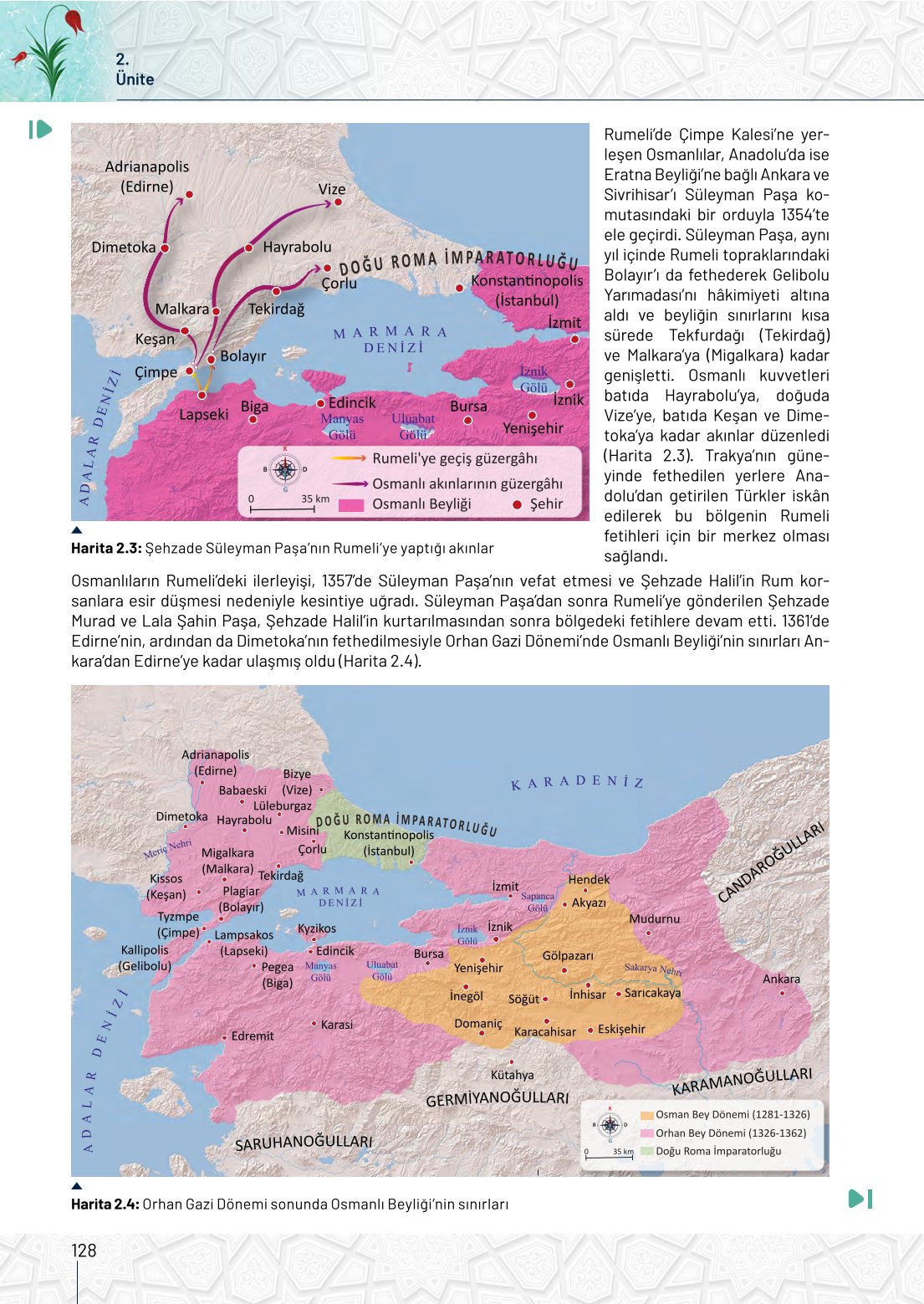 10. Sınıf Meb Yayınları Tarih Ders Kitabı Sayfa 128 Cevapları