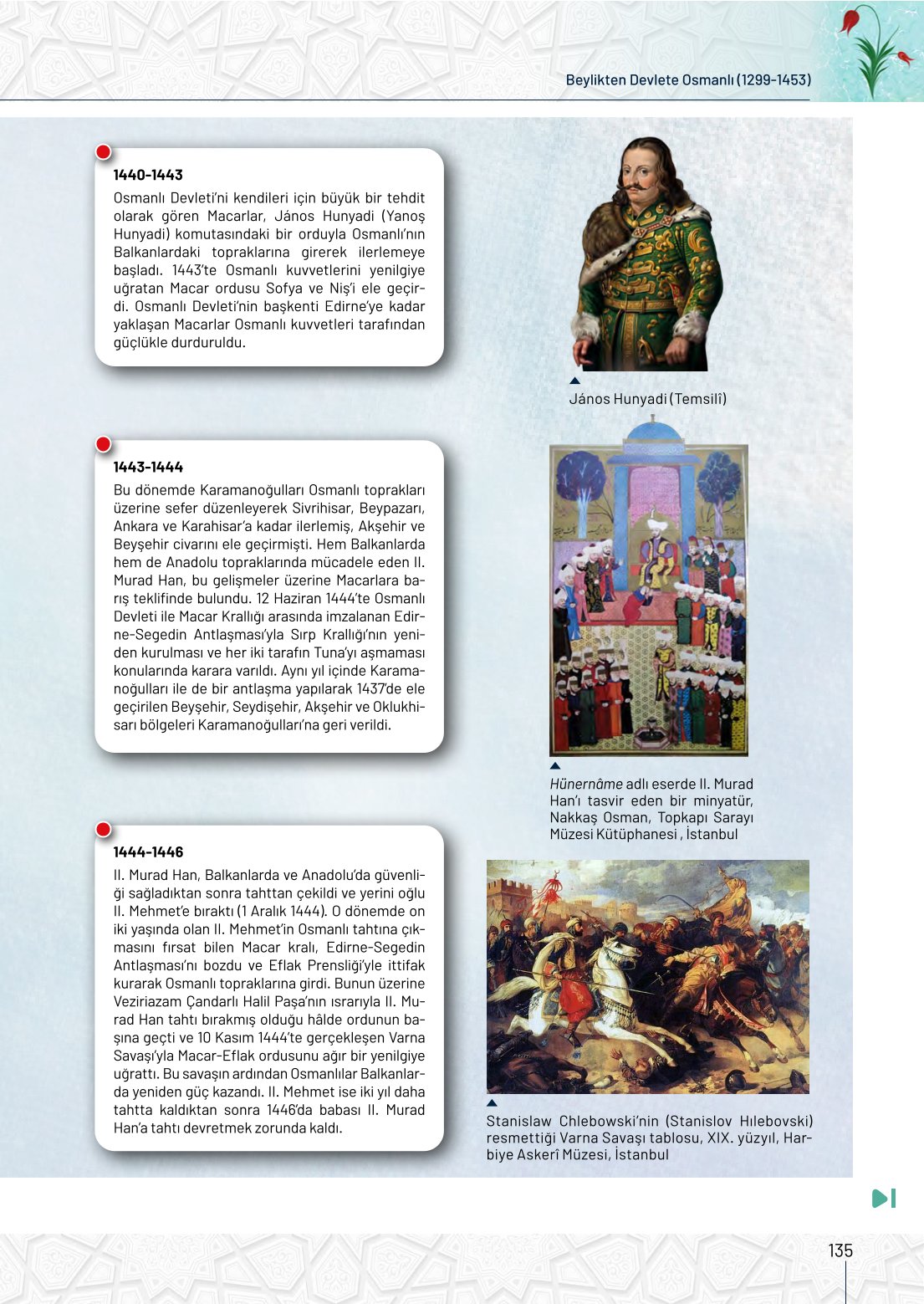 10. Sınıf Meb Yayınları Tarih Ders Kitabı Sayfa 135 Cevapları