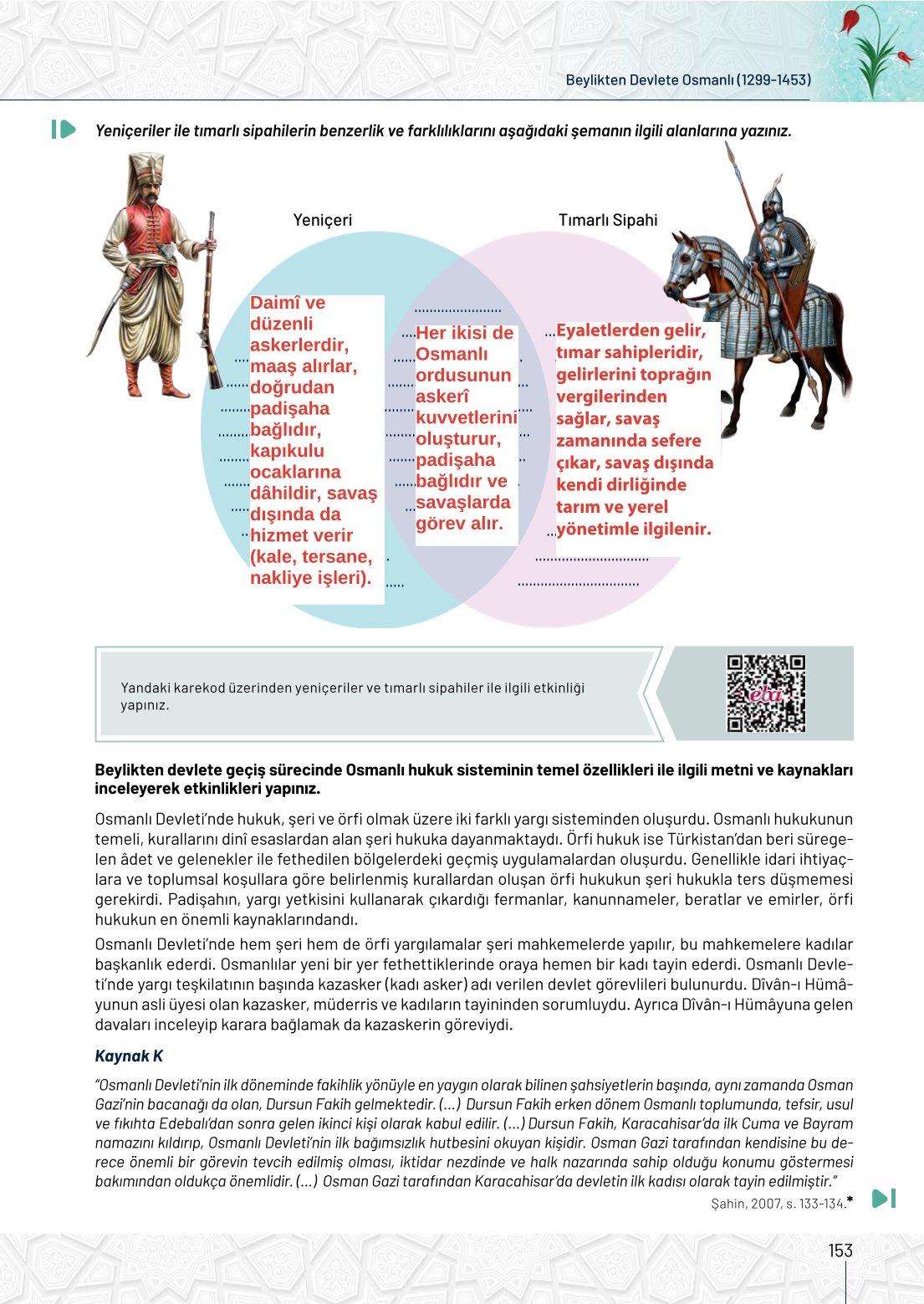 10. Sınıf Meb Yayınları Tarih Ders Kitabı Sayfa 153 Cevapları