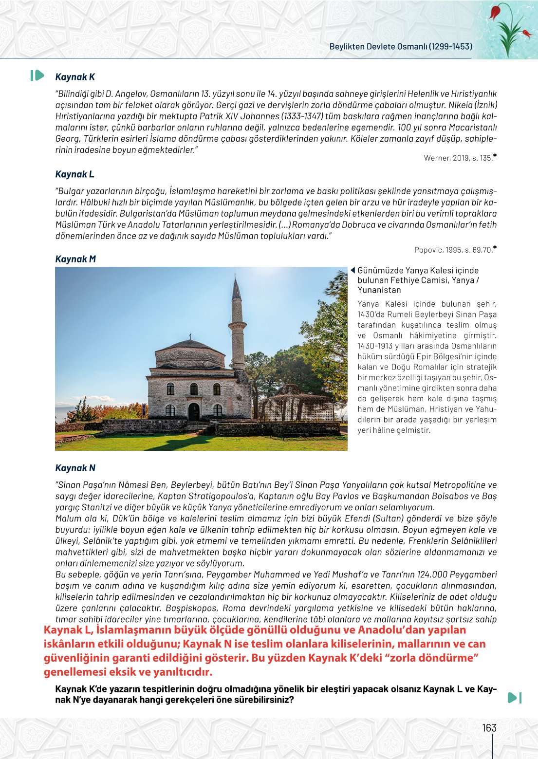 10. Sınıf Meb Yayınları Tarih Ders Kitabı Sayfa 163 Cevapları 10. Sınıf Meb Yayınları Tarih Ders Kitabı Sayfa 163 Cevapları