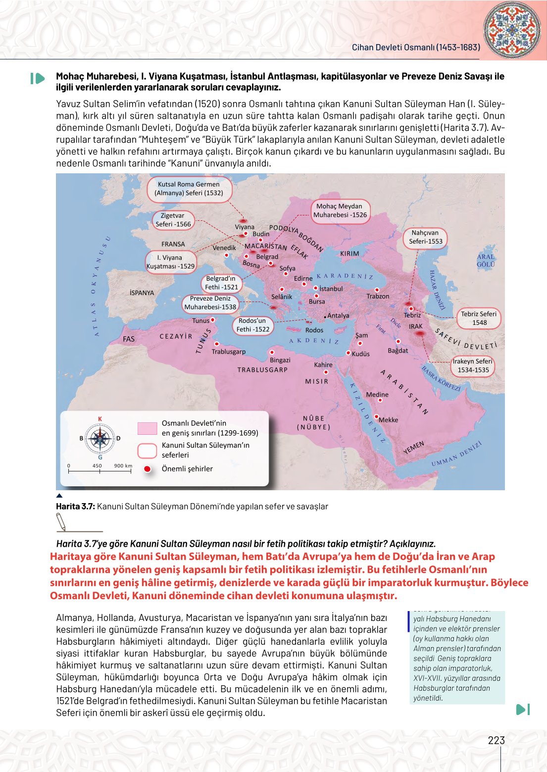 10. Sınıf Meb Yayınları Tarih Ders Kitabı Sayfa 223 Cevapları 10. Sınıf Meb Yayınları Tarih Ders Kitabı Sayfa 223 Cevapları