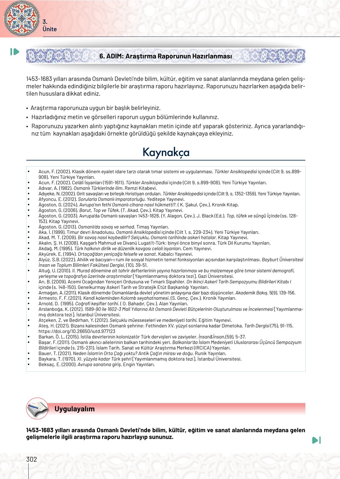 10. Sınıf Meb Yayınları Tarih Ders Kitabı Sayfa 302 Cevapları