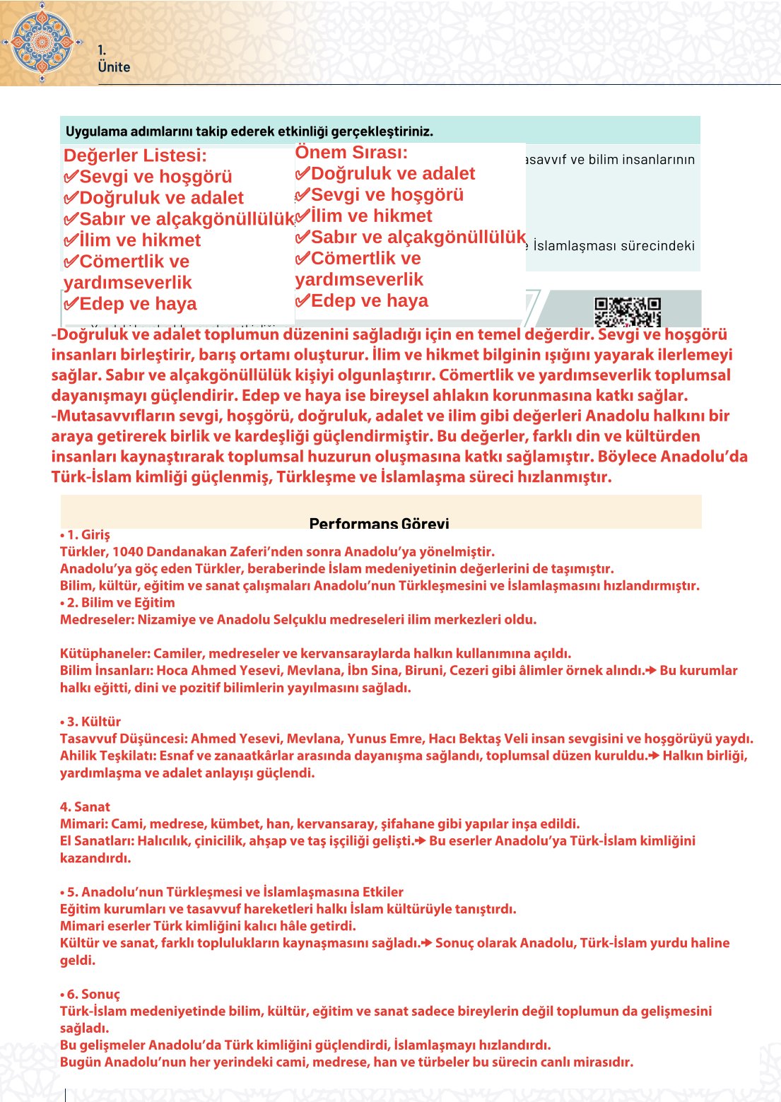 10. Sınıf Meb Yayınları Tarih Ders Kitabı Sayfa 98 Cevapları