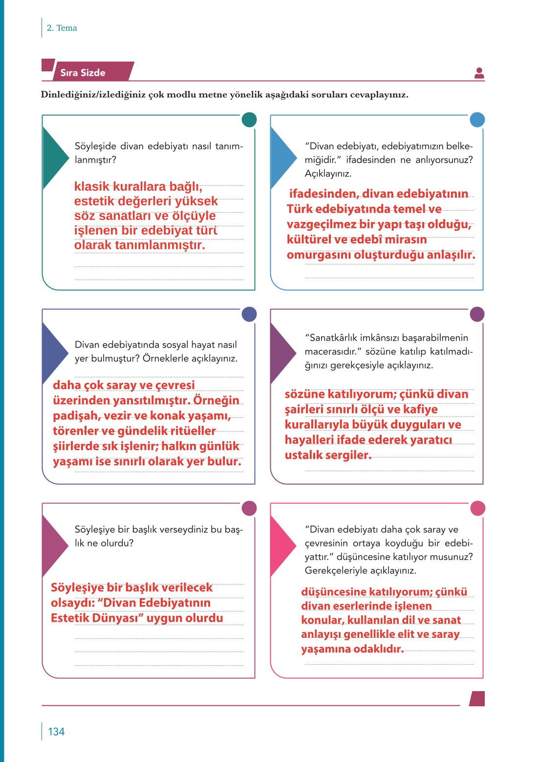 10. Sınıf Meb Yayınları Türk Dili Ve Edebiyatı Ders Kitabı Sayfa 134 Cevapları 10. Sınıf Meb Yayınları Türk Dili Ve Edebiyatı Ders Kitabı Sayfa 134 Cevapları