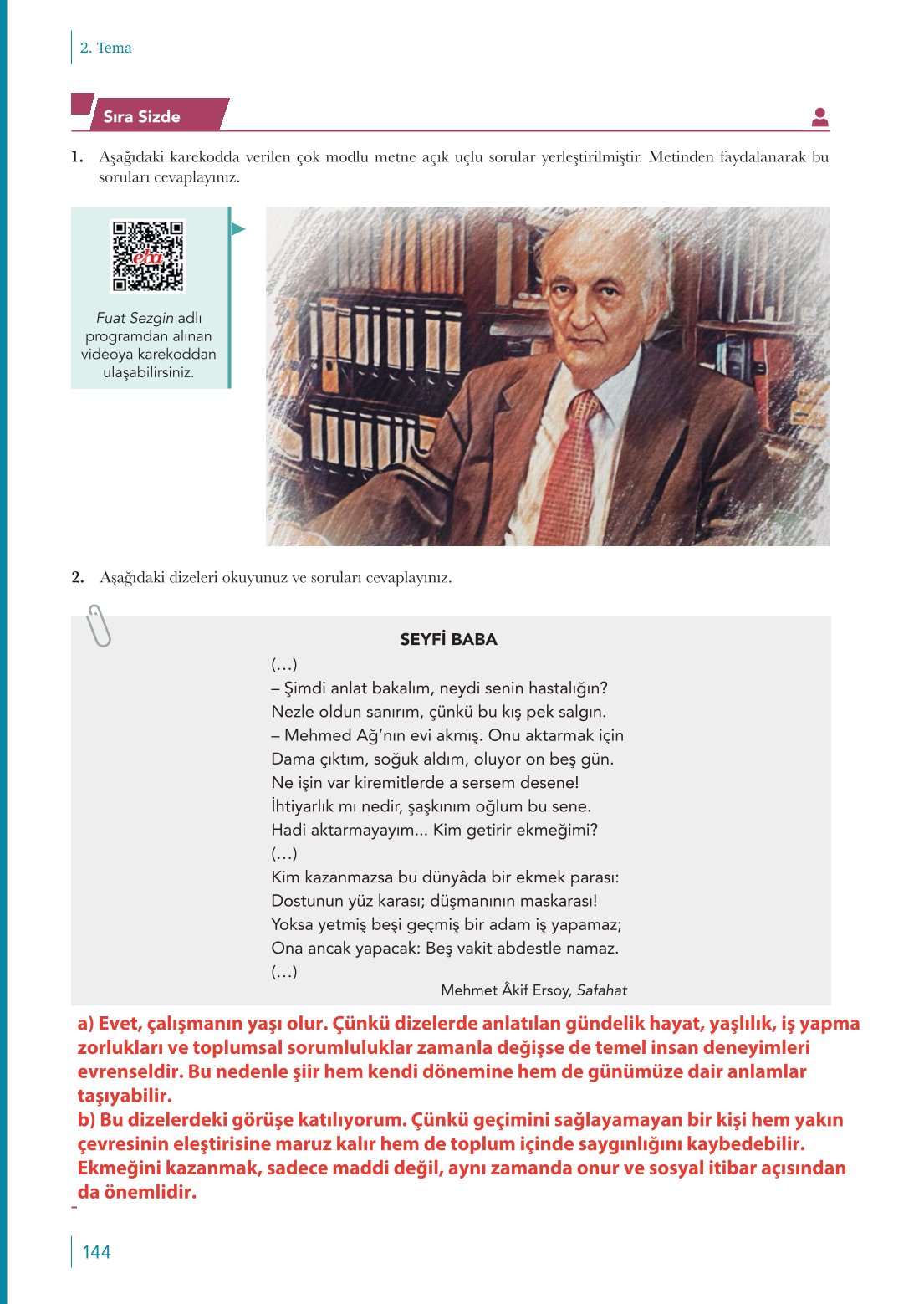 10. Sınıf Meb Yayınları Türk Dili Ve Edebiyatı Ders Kitabı Sayfa 144 Cevapları 10. Sınıf Meb Yayınları Türk Dili Ve Edebiyatı Ders Kitabı Sayfa 144 Cevapları