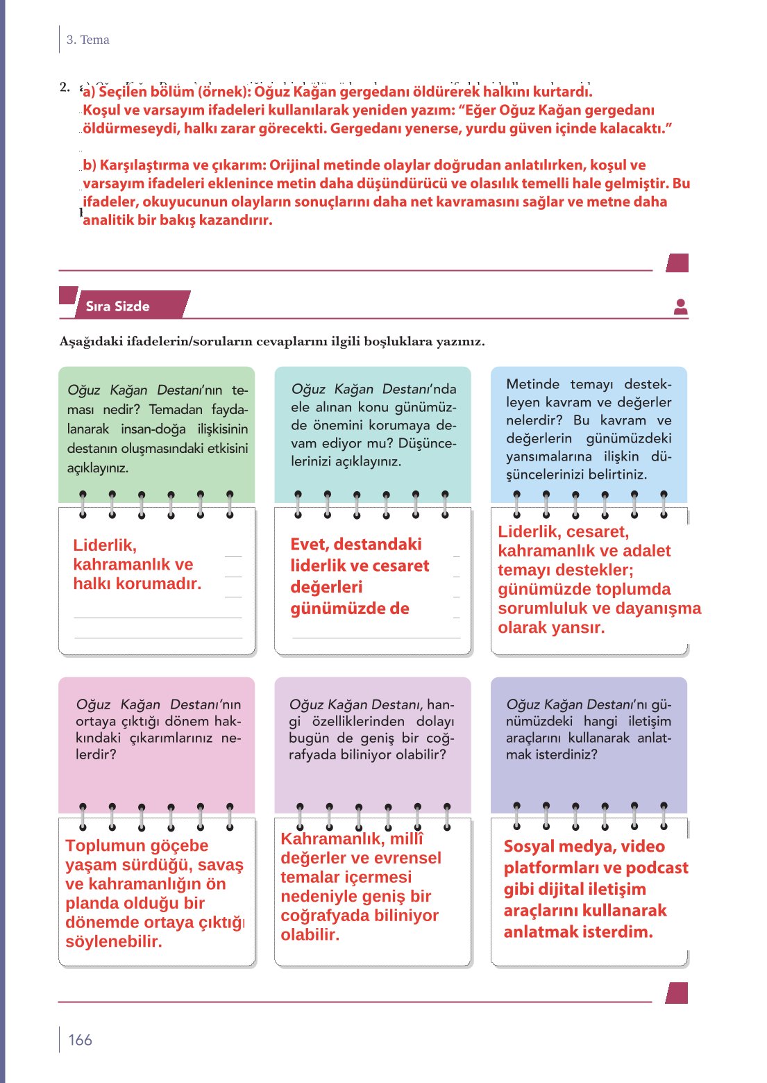 10. Sınıf Meb Yayınları Türk Dili Ve Edebiyatı Ders Kitabı Sayfa 166 Cevapları 10. Sınıf Meb Yayınları Türk Dili Ve Edebiyatı Ders Kitabı Sayfa 166 Cevapları
