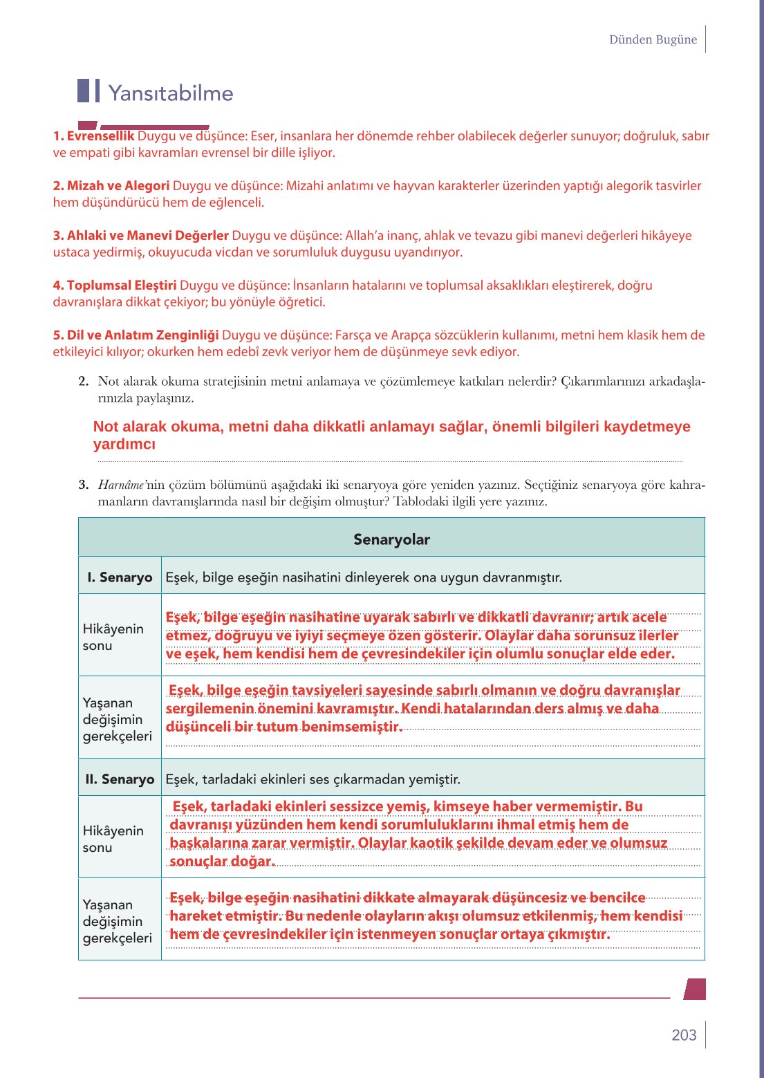 10. Sınıf Meb Yayınları Türk Dili Ve Edebiyatı Ders Kitabı Sayfa 203 Cevapları 10. Sınıf Meb Yayınları Türk Dili Ve Edebiyatı Ders Kitabı Sayfa 203 Cevapları