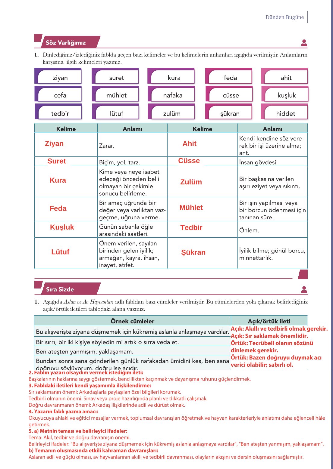 10. Sınıf Meb Yayınları Türk Dili Ve Edebiyatı Ders Kitabı Sayfa 211 Cevapları