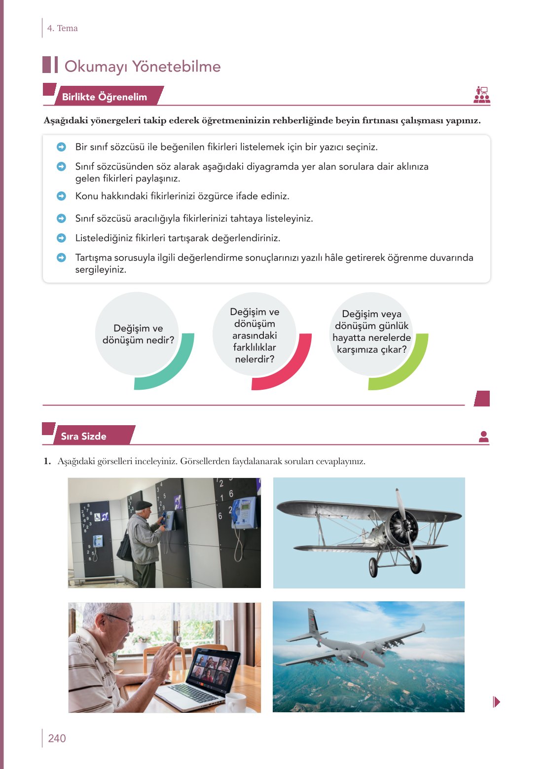 10. Sınıf Meb Yayınları Türk Dili Ve Edebiyatı Ders Kitabı Sayfa 240 Cevapları