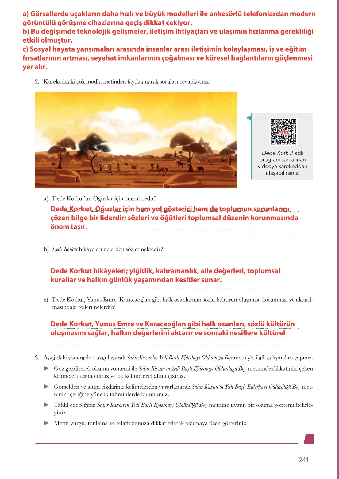 10. Sınıf Meb Yayınları Türk Dili Ve Edebiyatı Ders Kitabı Sayfa 241 Cevapları 10. Sınıf Meb Yayınları Türk Dili Ve Edebiyatı Ders Kitabı Sayfa 241 Cevapları