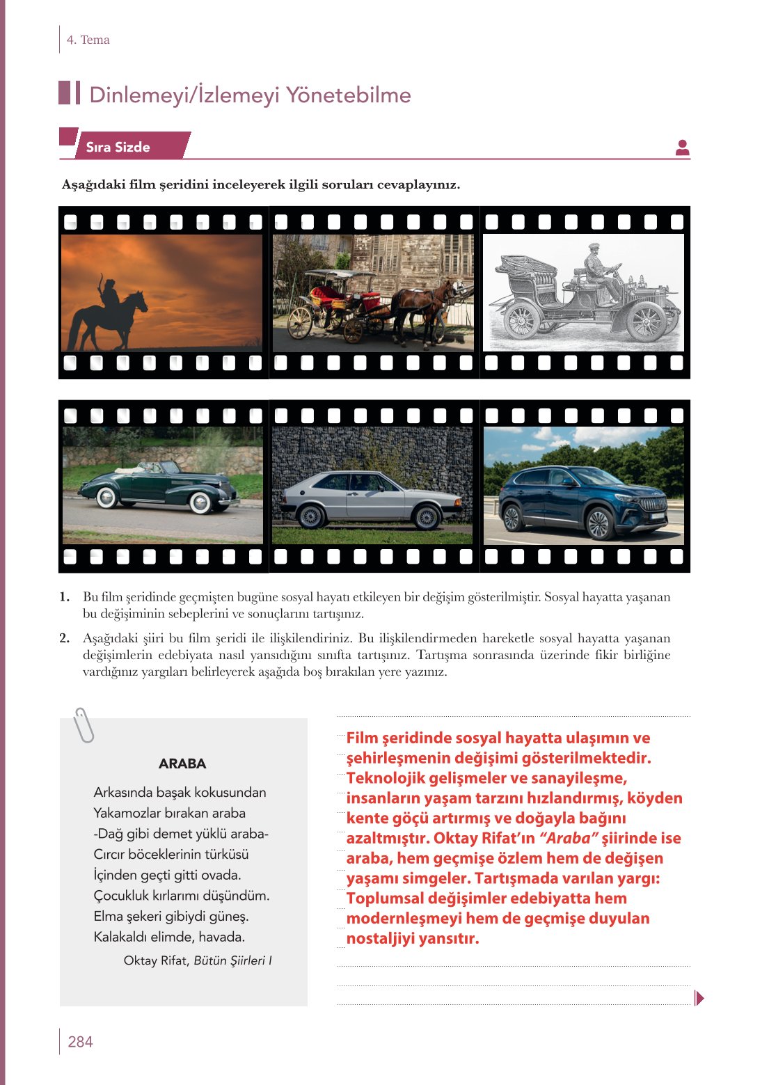 10. Sınıf Meb Yayınları Türk Dili Ve Edebiyatı Ders Kitabı Sayfa 284 Cevapları 10. Sınıf Meb Yayınları Türk Dili Ve Edebiyatı Ders Kitabı Sayfa 284 Cevapları