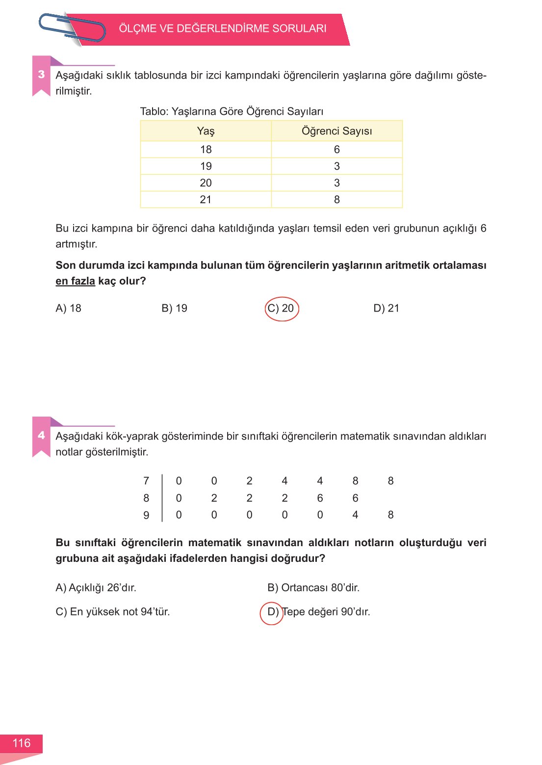 6. Sınıf Meb Yayınları Matematik Ders Kitabı Sayfa 116 Cevapları