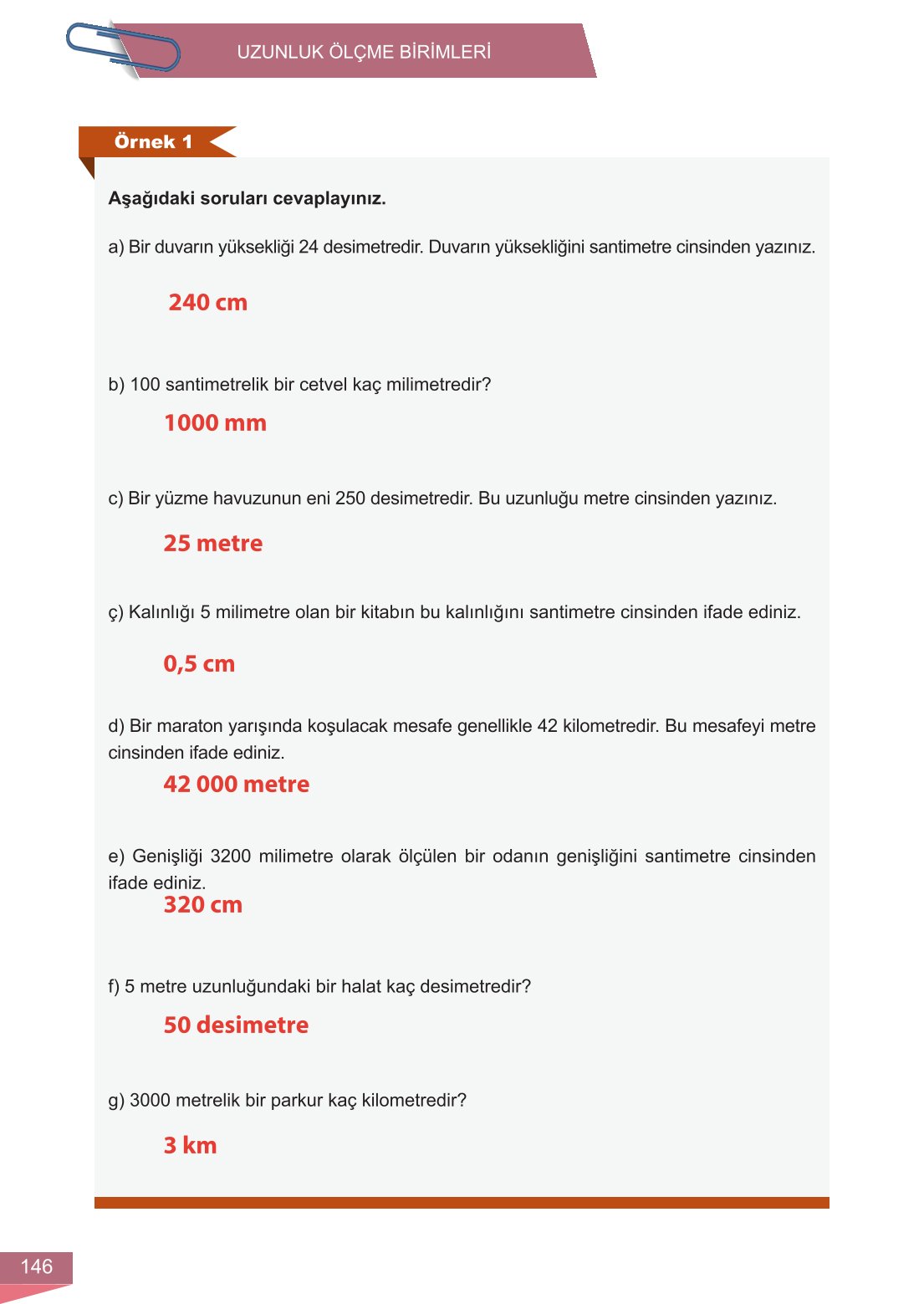 6. Sınıf Meb Yayınları Matematik Ders Kitabı Sayfa 146 Cevapları
