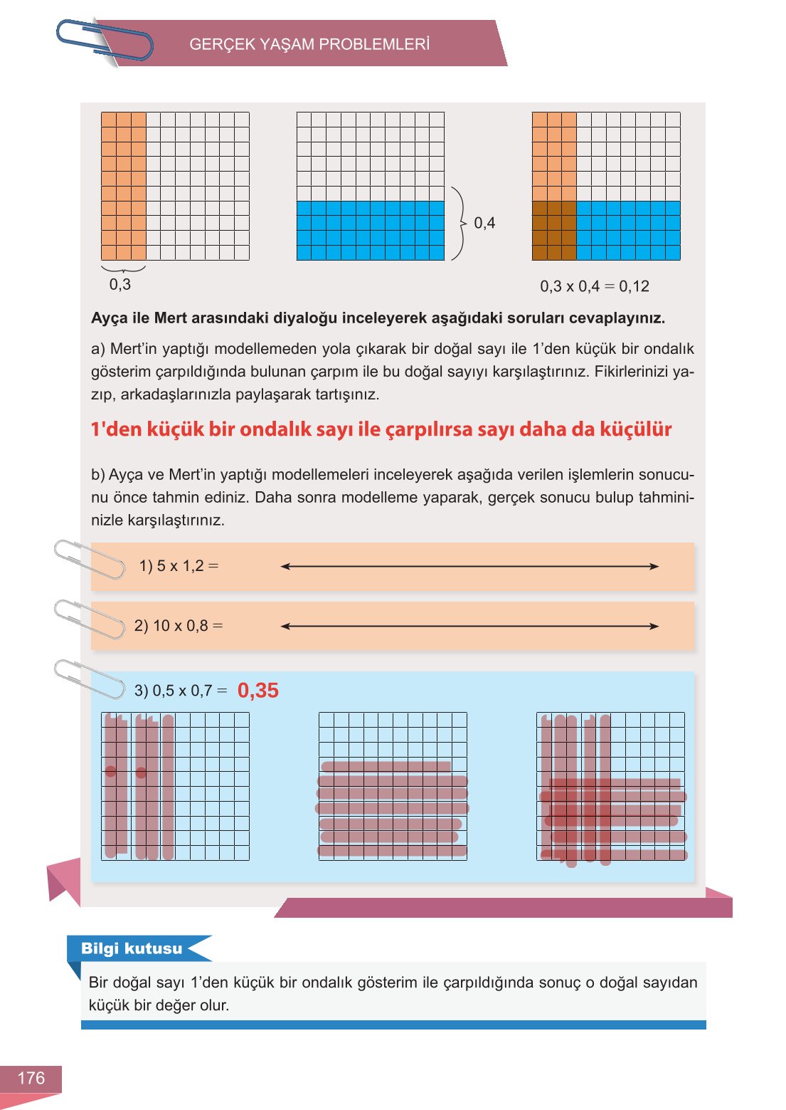 6. Sınıf Meb Yayınları Matematik Ders Kitabı Sayfa 176 Cevapları