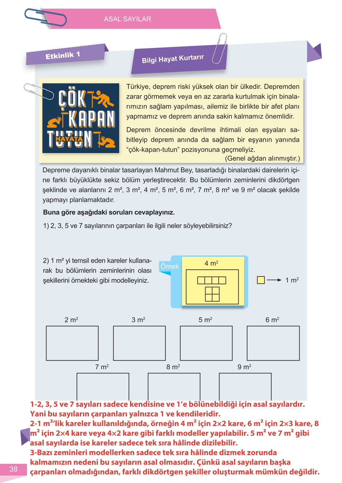 6. Sınıf Meb Yayınları Matematik Ders Kitabı Sayfa 38 Cevapları