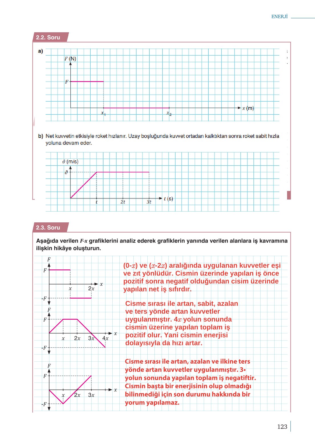 10. Sınıf Meb Yayınları Fizik Ders Kitabı Sayfa 123 Cevapları