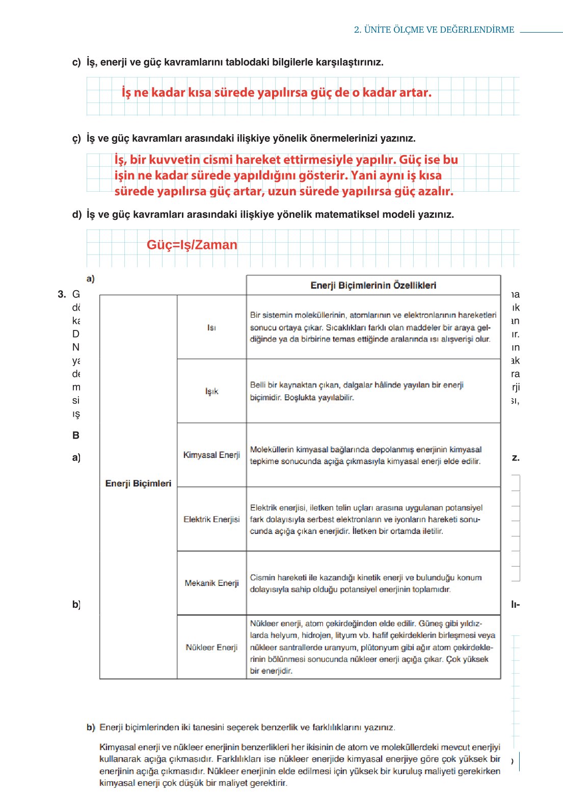 10. Sınıf Meb Yayınları Fizik Ders Kitabı Sayfa 189 Cevapları 10. Sınıf Meb Yayınları Fizik Ders Kitabı Sayfa 189 Cevapları
