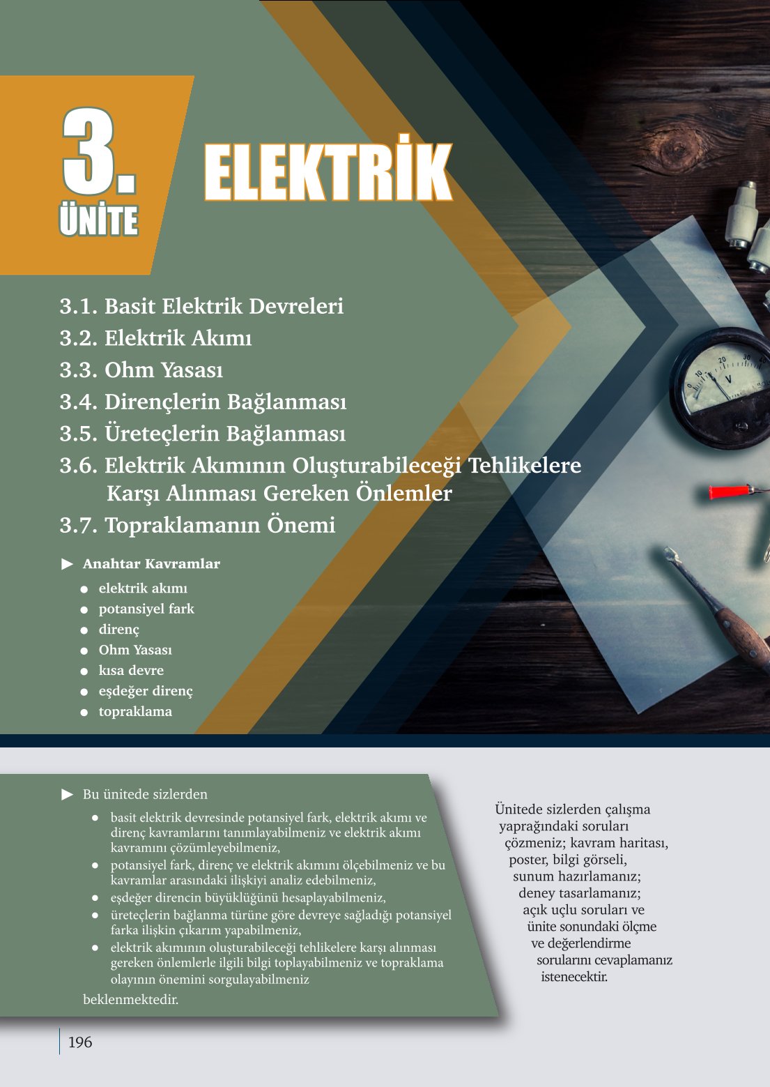 10. Sınıf Meb Yayınları Fizik Ders Kitabı Sayfa 196 Cevapları