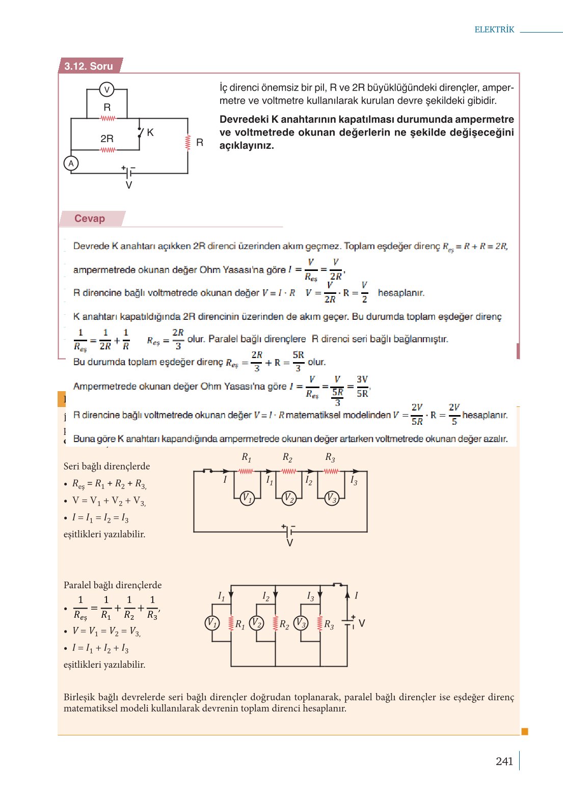 10. Sınıf Meb Yayınları Fizik Ders Kitabı Sayfa 241 Cevapları 10. Sınıf Meb Yayınları Fizik Ders Kitabı Sayfa 241 Cevapları