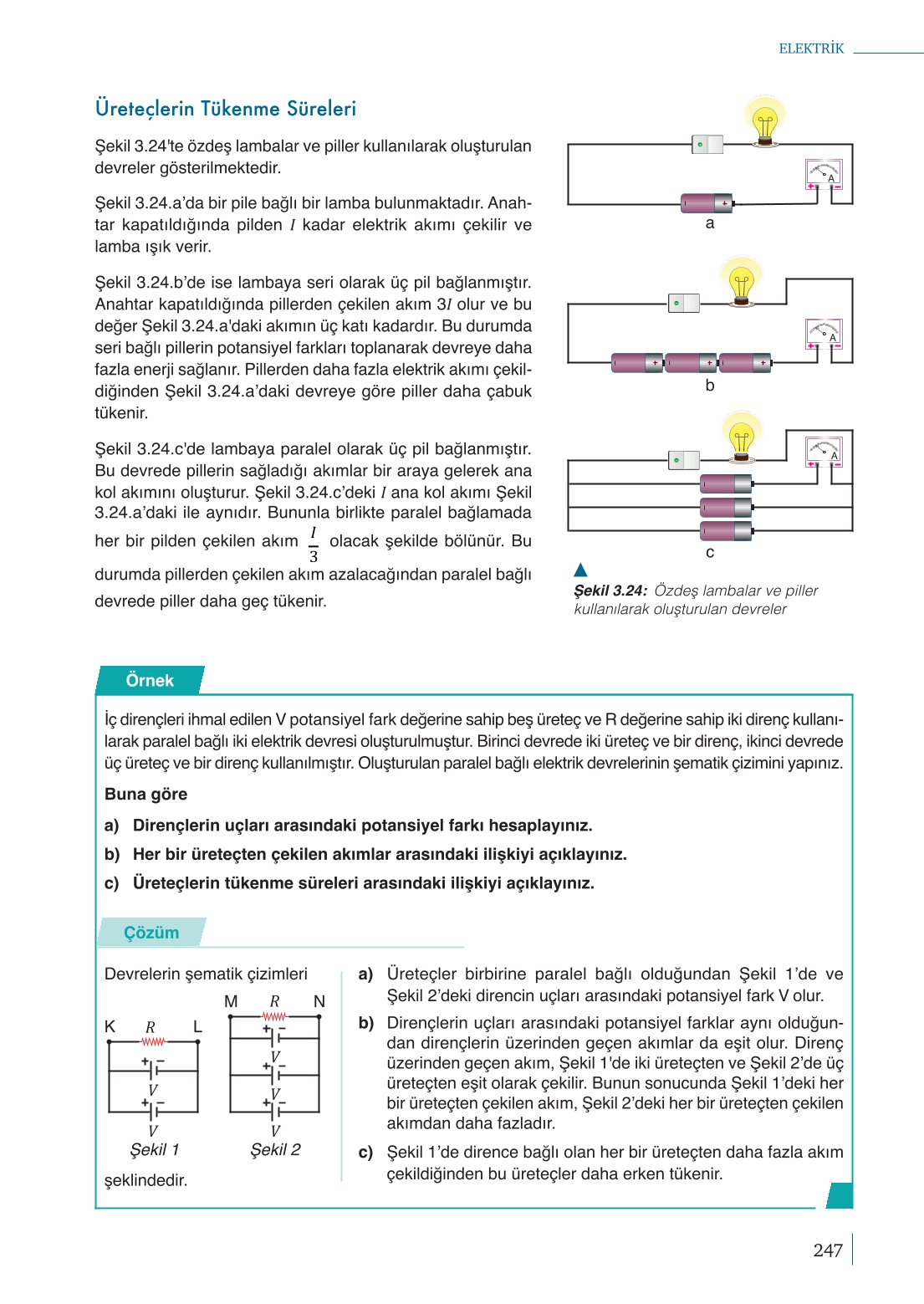 10. Sınıf Meb Yayınları Fizik Ders Kitabı Sayfa 247 Cevapları