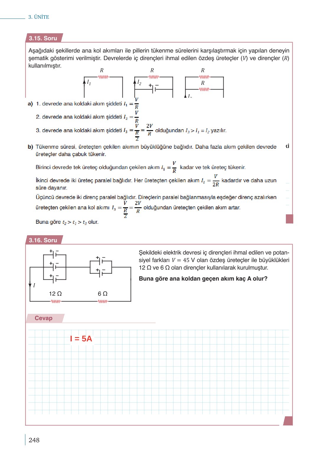 10. Sınıf Meb Yayınları Fizik Ders Kitabı Sayfa 248 Cevapları
