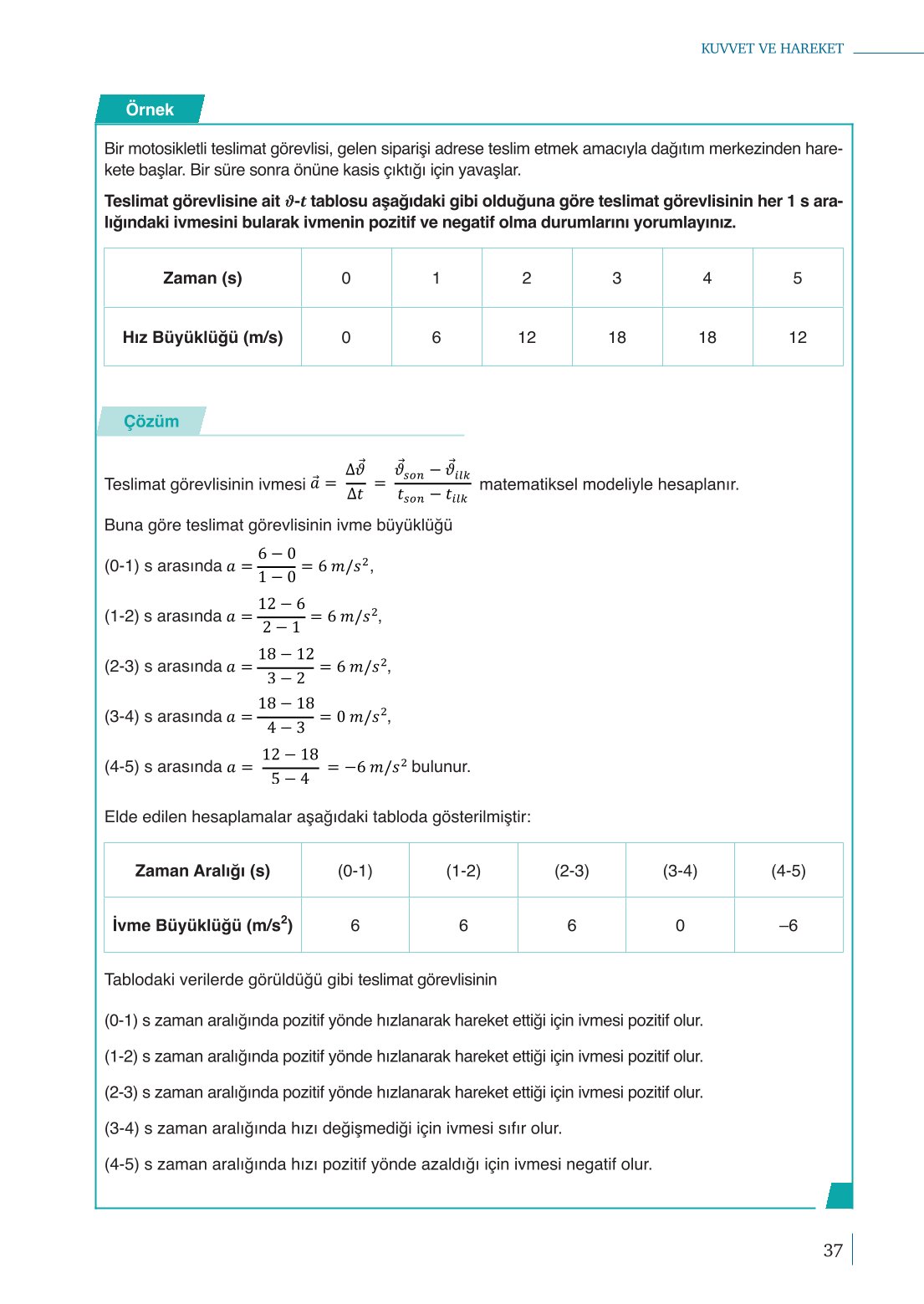 10. Sınıf Meb Yayınları Fizik Ders Kitabı Sayfa 37 Cevapları