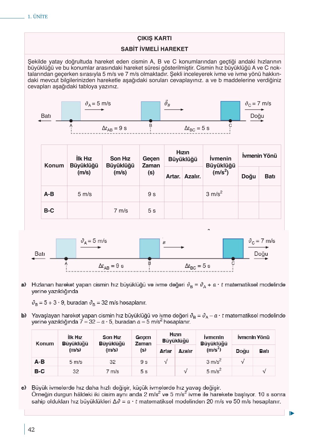 10. Sınıf Meb Yayınları Fizik Ders Kitabı Sayfa 42 Cevapları 10. Sınıf Meb Yayınları Fizik Ders Kitabı Sayfa 42 Cevapları