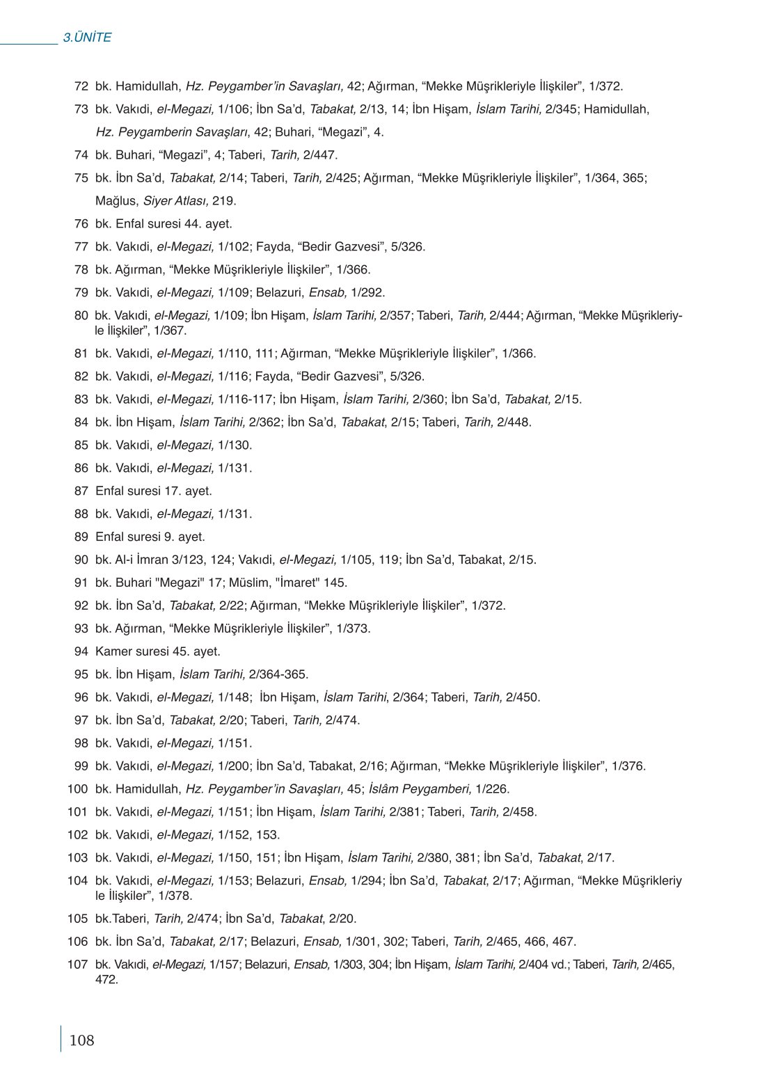 10. Sınıf Meb Yayınları Peygamberimizin Hayatı Ders Kitabı Sayfa 108 Cevapları