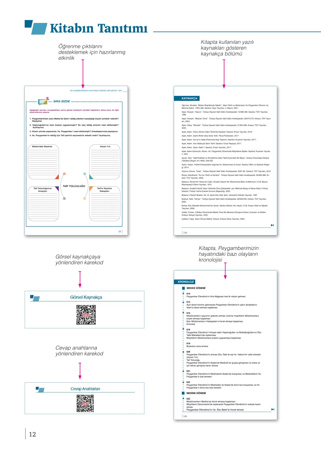 10. Sınıf Meb Yayınları Peygamberimizin Hayatı Ders Kitabı Sayfa 12 Cevapları