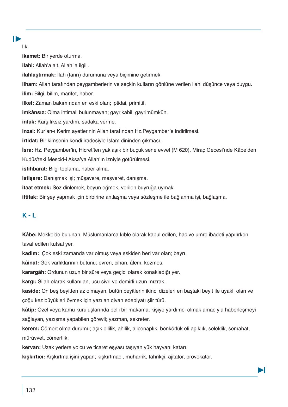 10. Sınıf Meb Yayınları Peygamberimizin Hayatı Ders Kitabı Sayfa 132 Cevapları