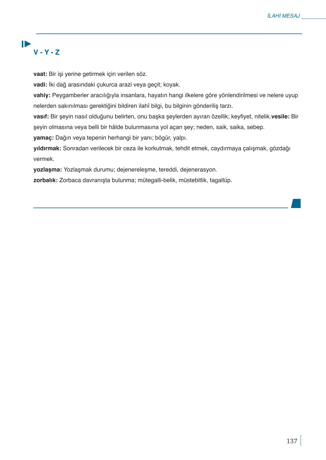 10. Sınıf Meb Yayınları Peygamberimizin Hayatı Ders Kitabı Sayfa 137 Cevapları