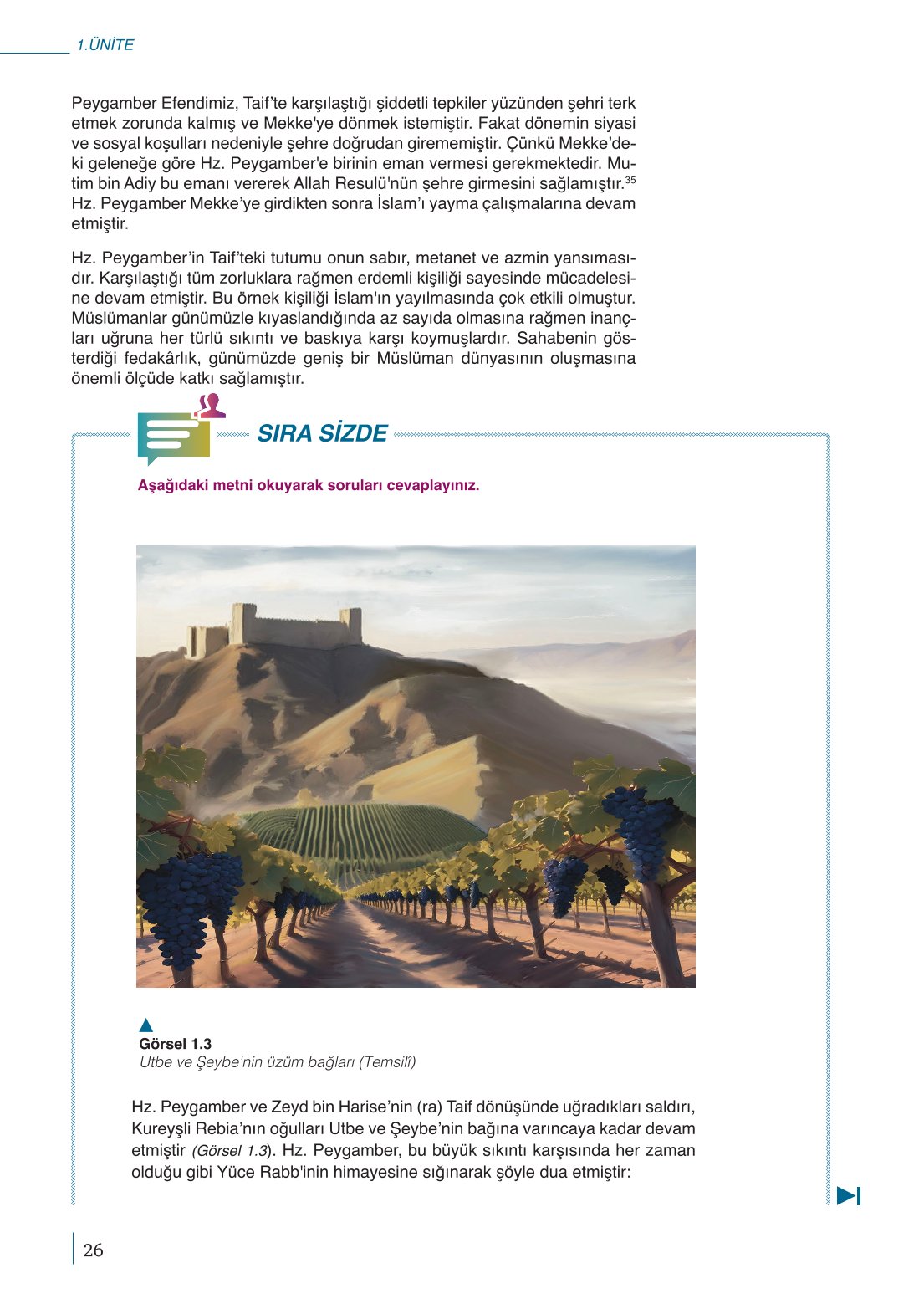 10. Sınıf Meb Yayınları Peygamberimizin Hayatı Ders Kitabı Sayfa 26 Cevapları