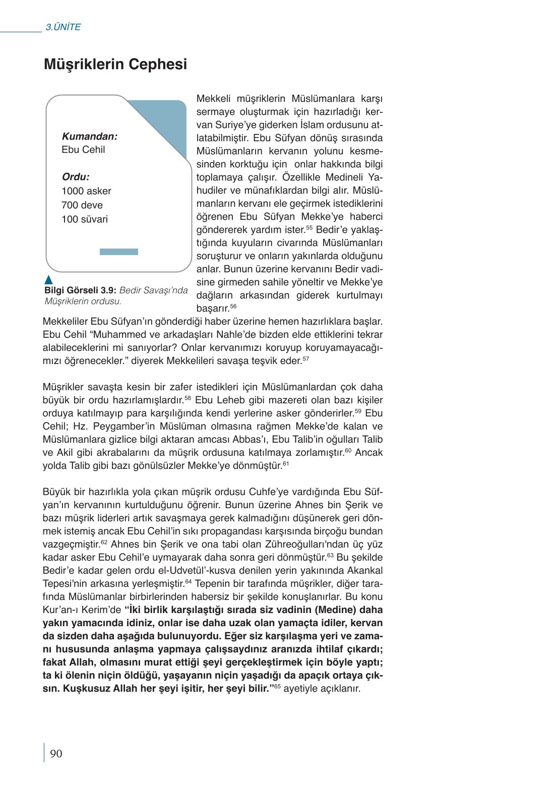 10. Sınıf Meb Yayınları Peygamberimizin Hayatı Ders Kitabı Sayfa 90 Cevapları