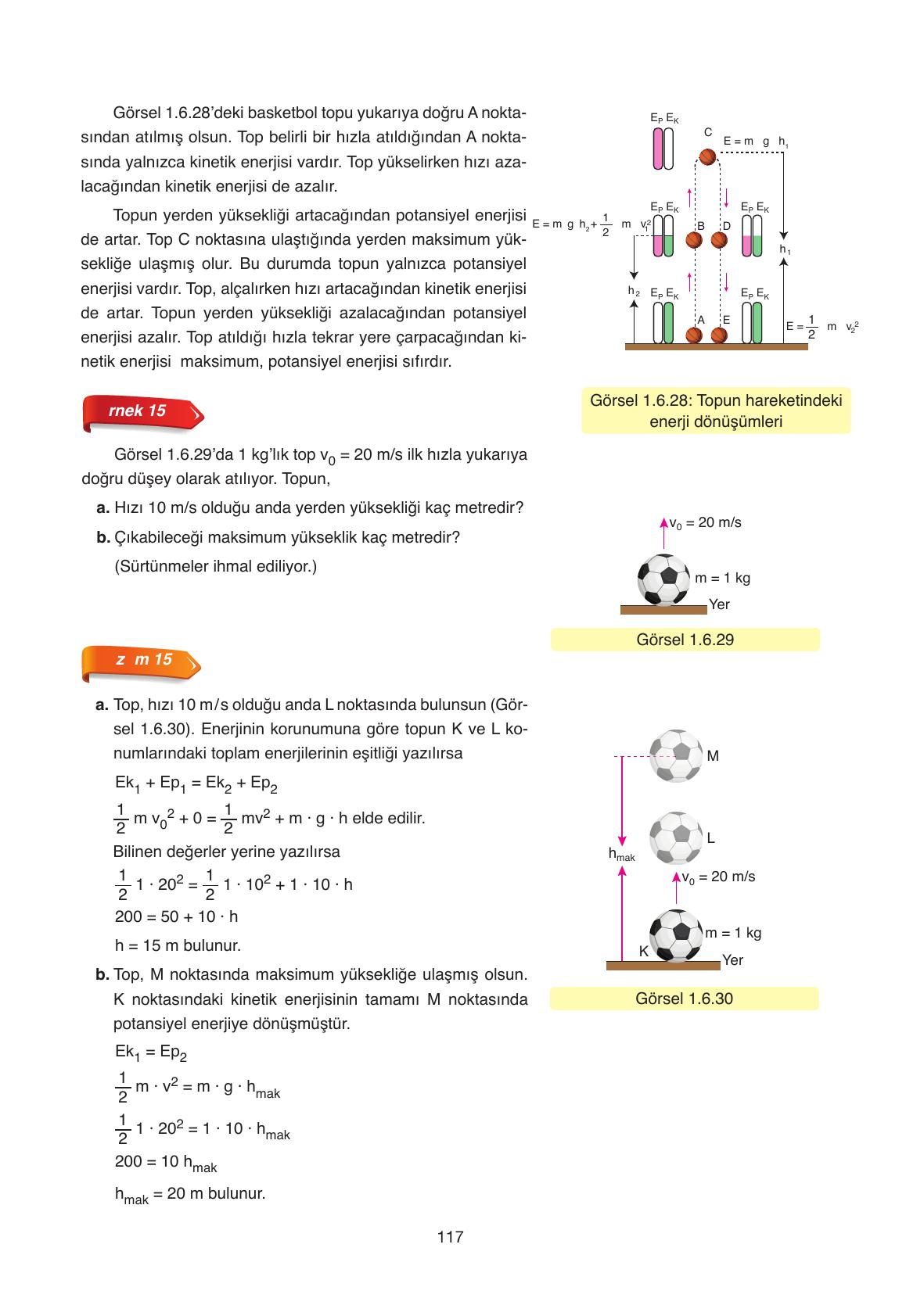 11. Sınıf Ata Yayıncılık Fizik Ders Kitabı Sayfa 117 Cevapları