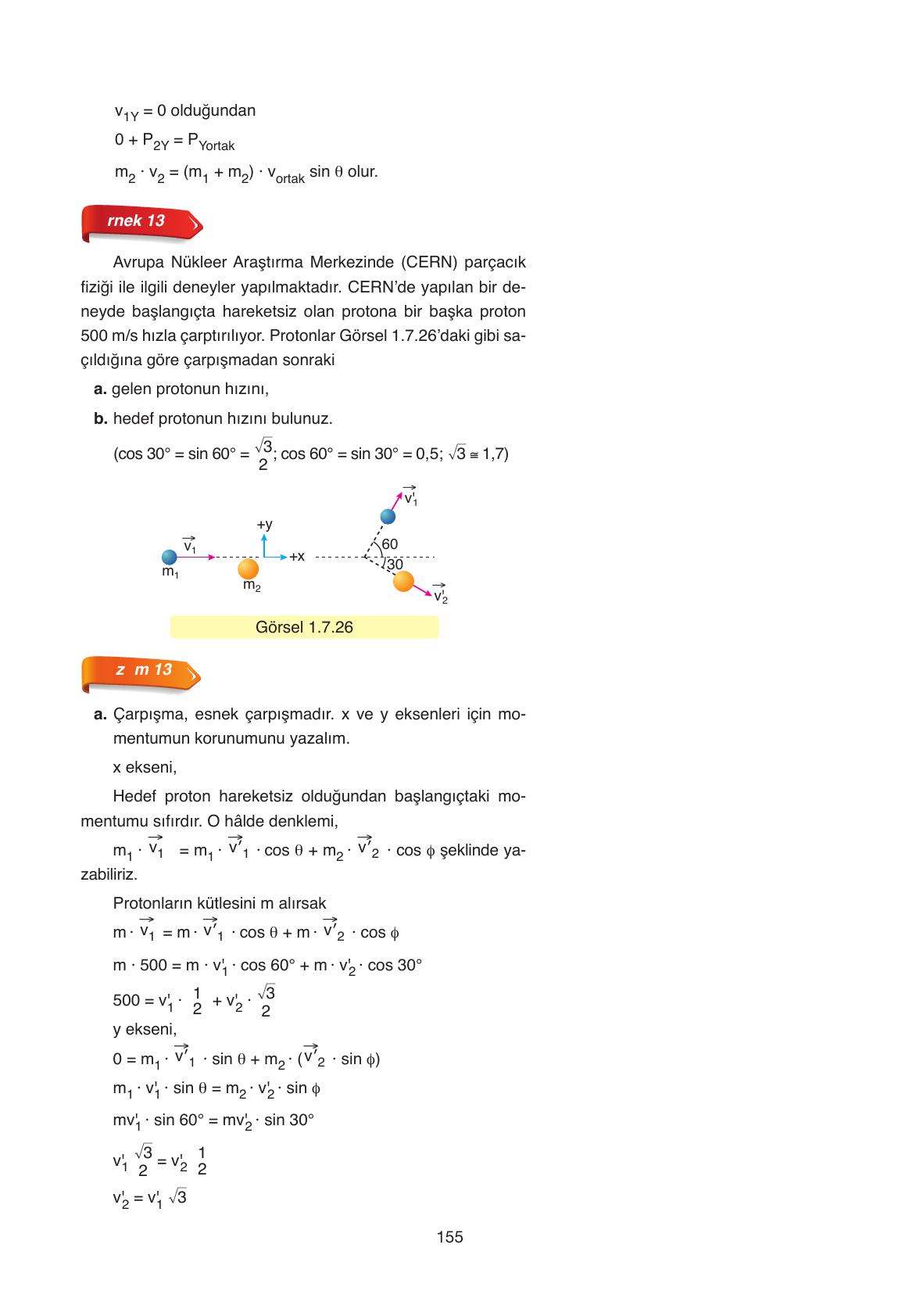 11. Sınıf Ata Yayıncılık Fizik Ders Kitabı Sayfa 155 Cevapları 11. Sınıf Ata Yayıncılık Fizik Ders Kitabı Sayfa 155 Cevapları