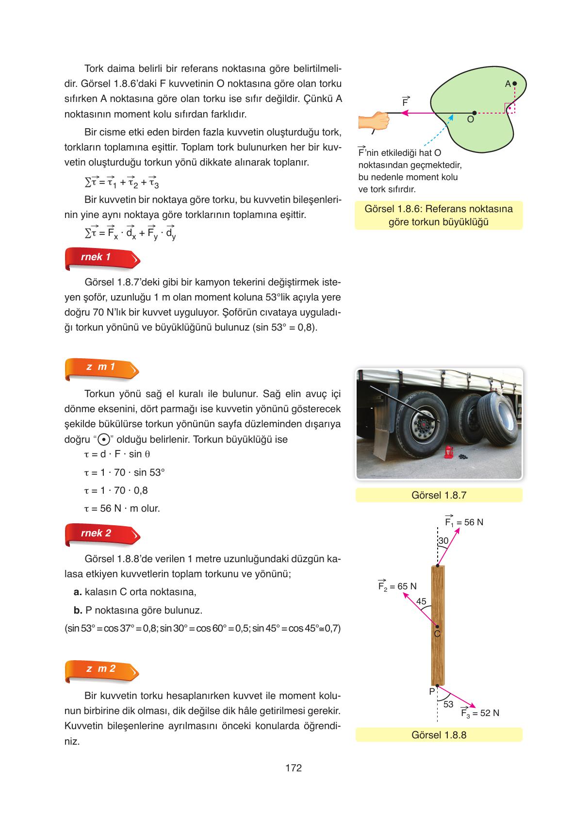 11. Sınıf Ata Yayıncılık Fizik Ders Kitabı Sayfa 172 Cevapları 11. Sınıf Ata Yayıncılık Fizik Ders Kitabı Sayfa 172 Cevapları