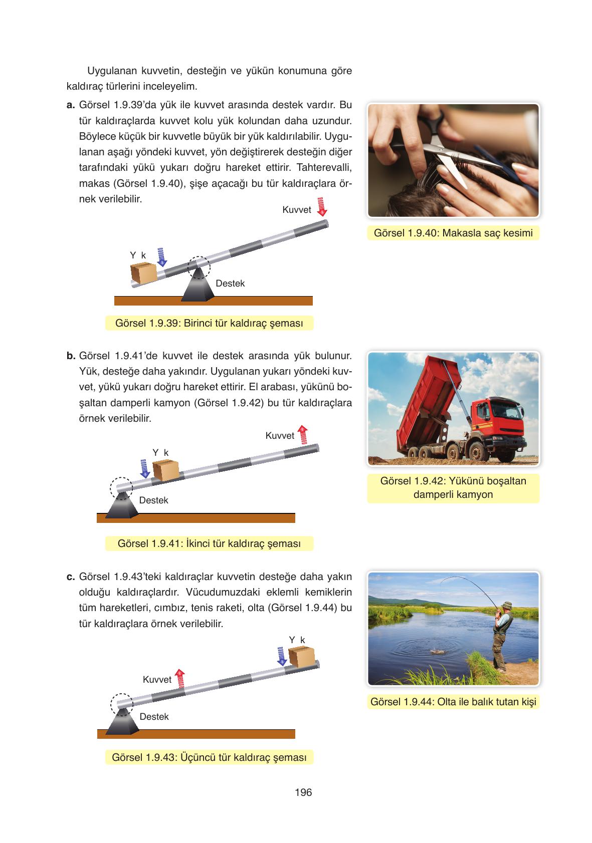 11. Sınıf Ata Yayıncılık Fizik Ders Kitabı Sayfa 196 Cevapları