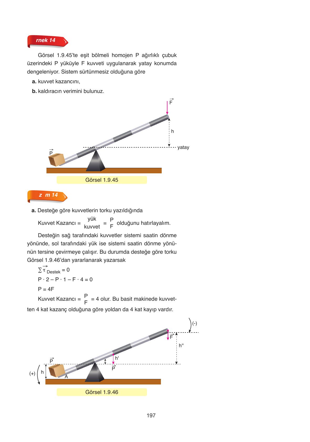 11. Sınıf Ata Yayıncılık Fizik Ders Kitabı Sayfa 197 Cevapları 11. Sınıf Ata Yayıncılık Fizik Ders Kitabı Sayfa 197 Cevapları