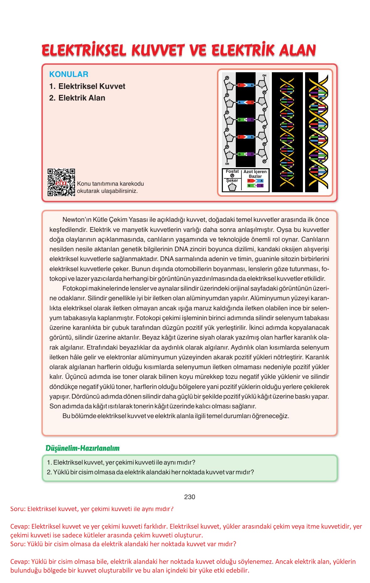 11. Sınıf Ata Yayıncılık Fizik Ders Kitabı Sayfa 230 Cevapları