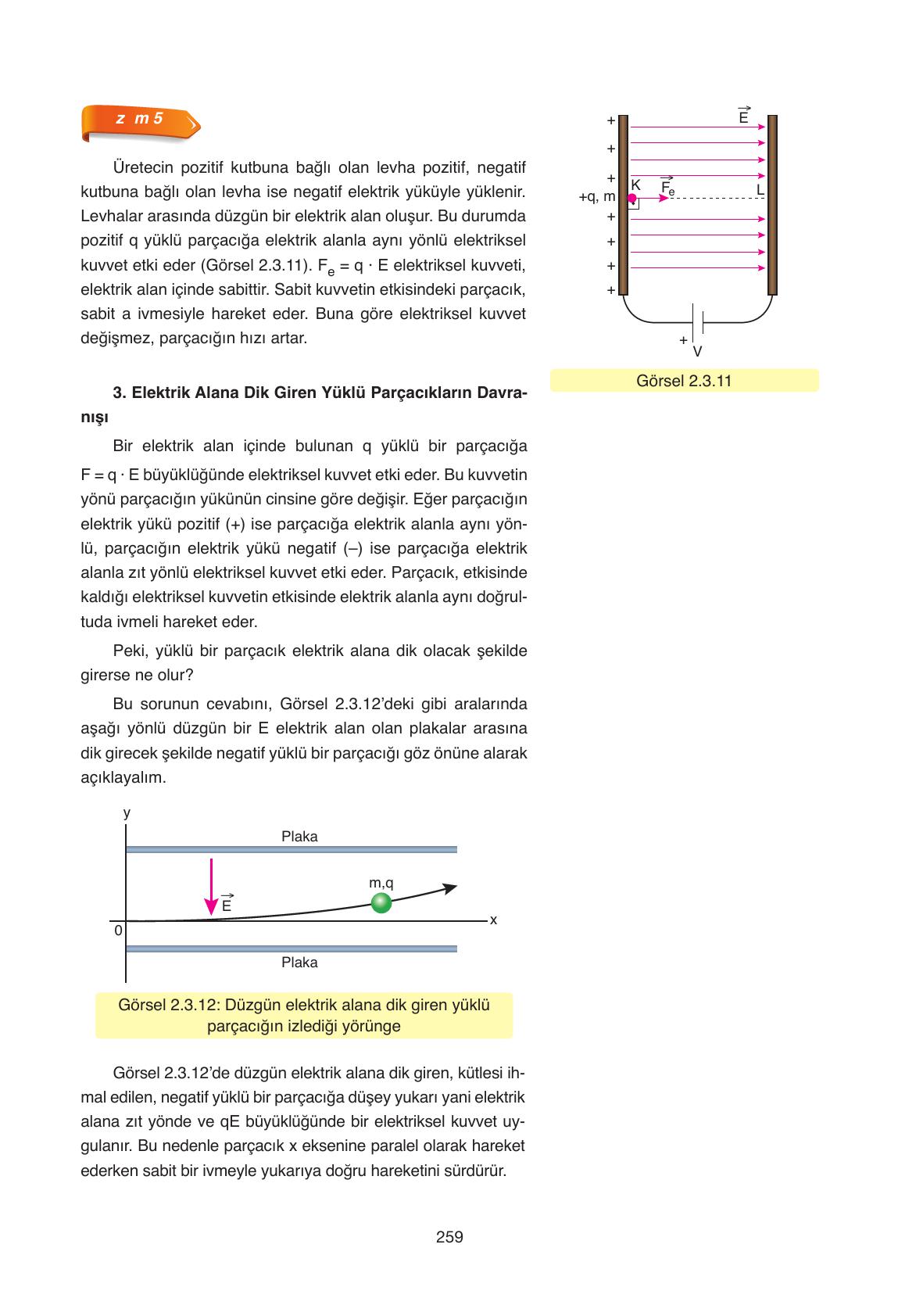 11. Sınıf Ata Yayıncılık Fizik Ders Kitabı Sayfa 259 Cevapları 11. Sınıf Ata Yayıncılık Fizik Ders Kitabı Sayfa 259 Cevapları
