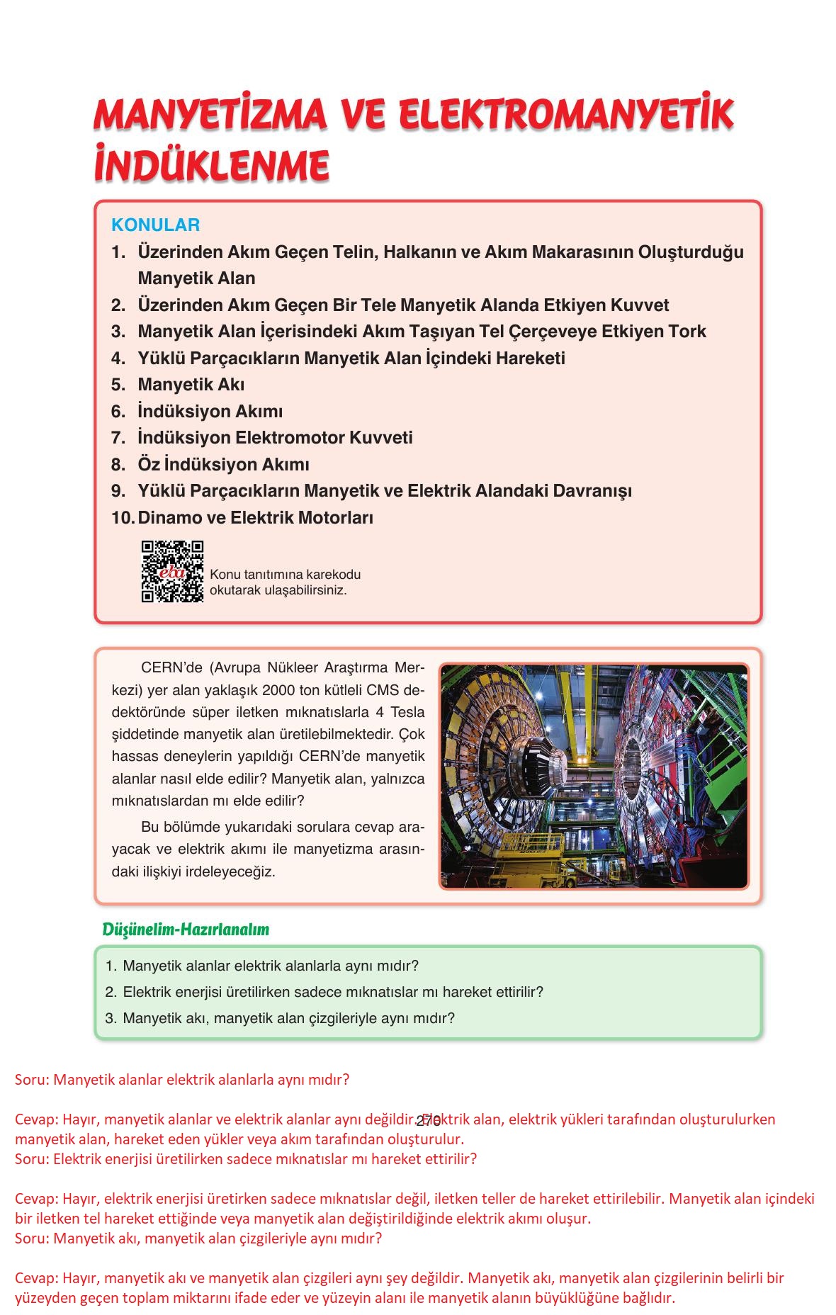 11. Sınıf Ata Yayıncılık Fizik Ders Kitabı Sayfa 270 Cevapları 11. Sınıf Ata Yayıncılık Fizik Ders Kitabı Sayfa 270 Cevapları