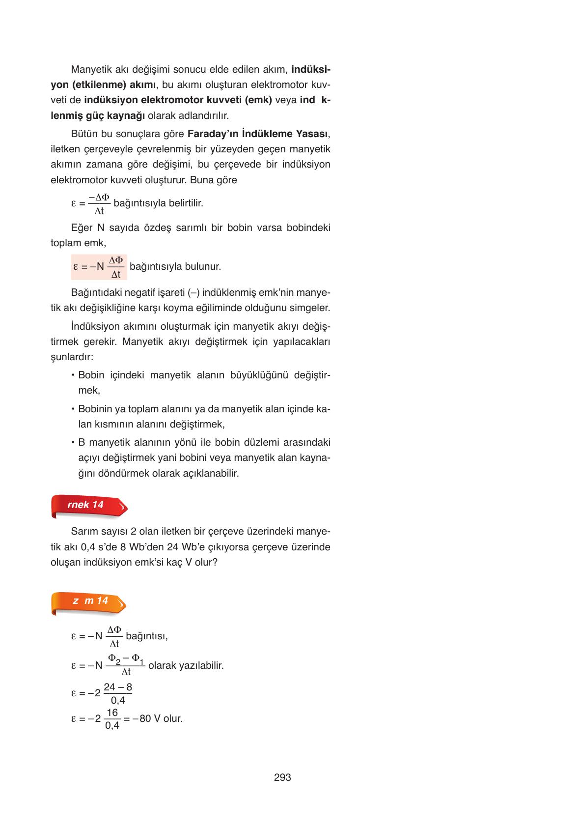 11. Sınıf Ata Yayıncılık Fizik Ders Kitabı Sayfa 293 Cevapları 11. Sınıf Ata Yayıncılık Fizik Ders Kitabı Sayfa 293 Cevapları