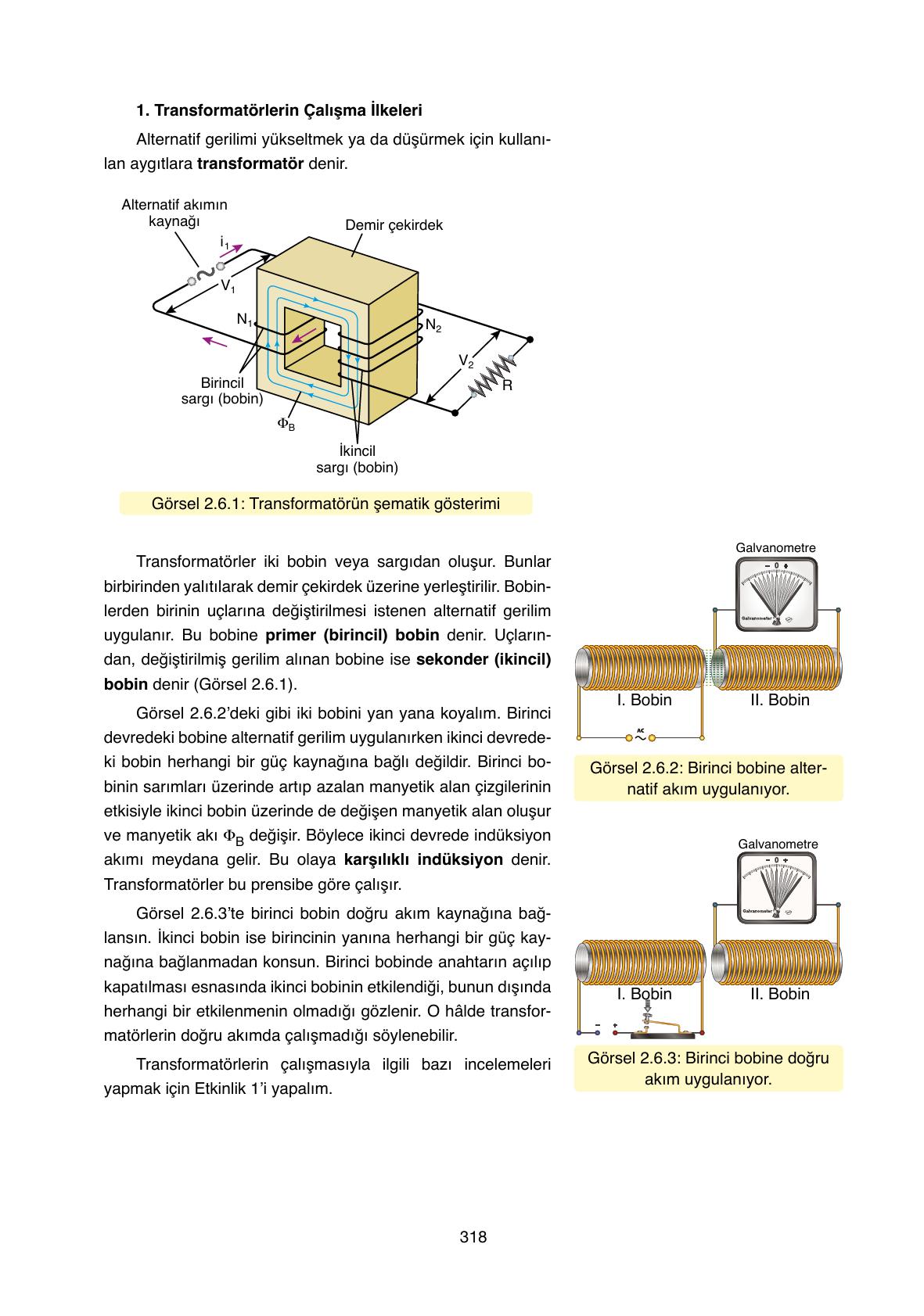 11. Sınıf Ata Yayıncılık Fizik Ders Kitabı Sayfa 318 Cevapları