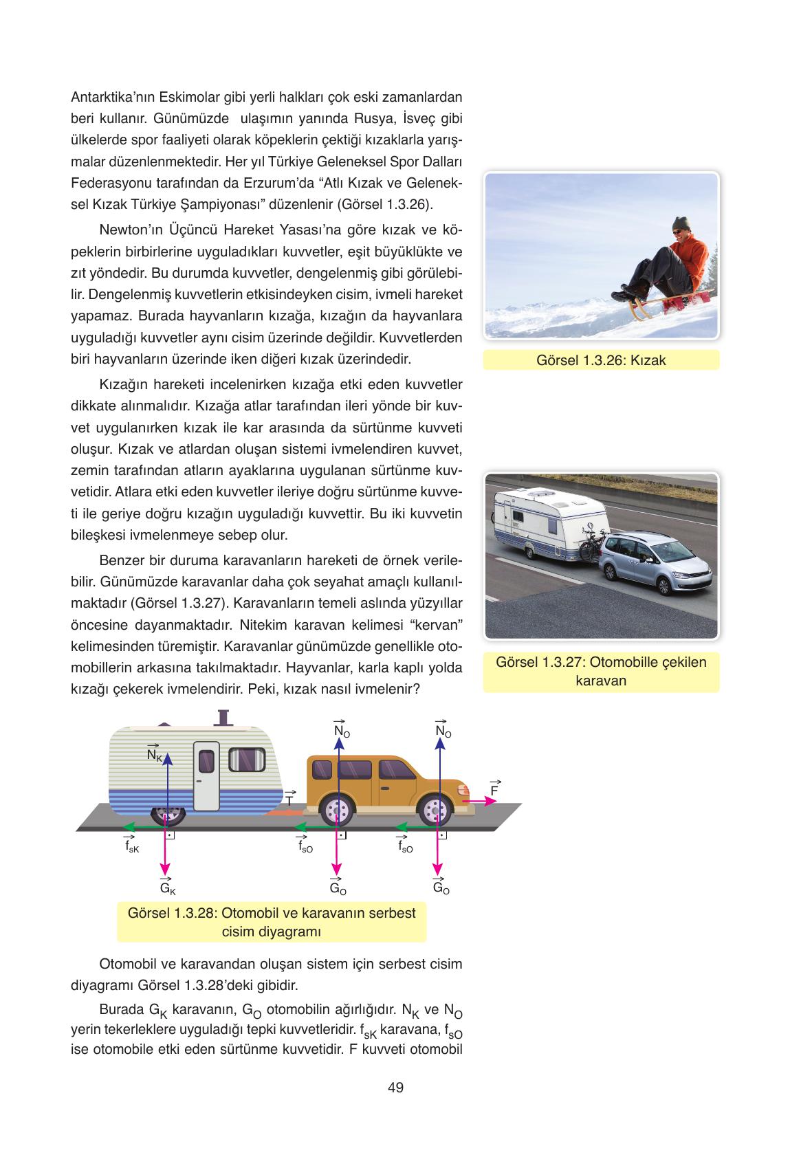 11. Sınıf Ata Yayıncılık Fizik Ders Kitabı Sayfa 49 Cevapları