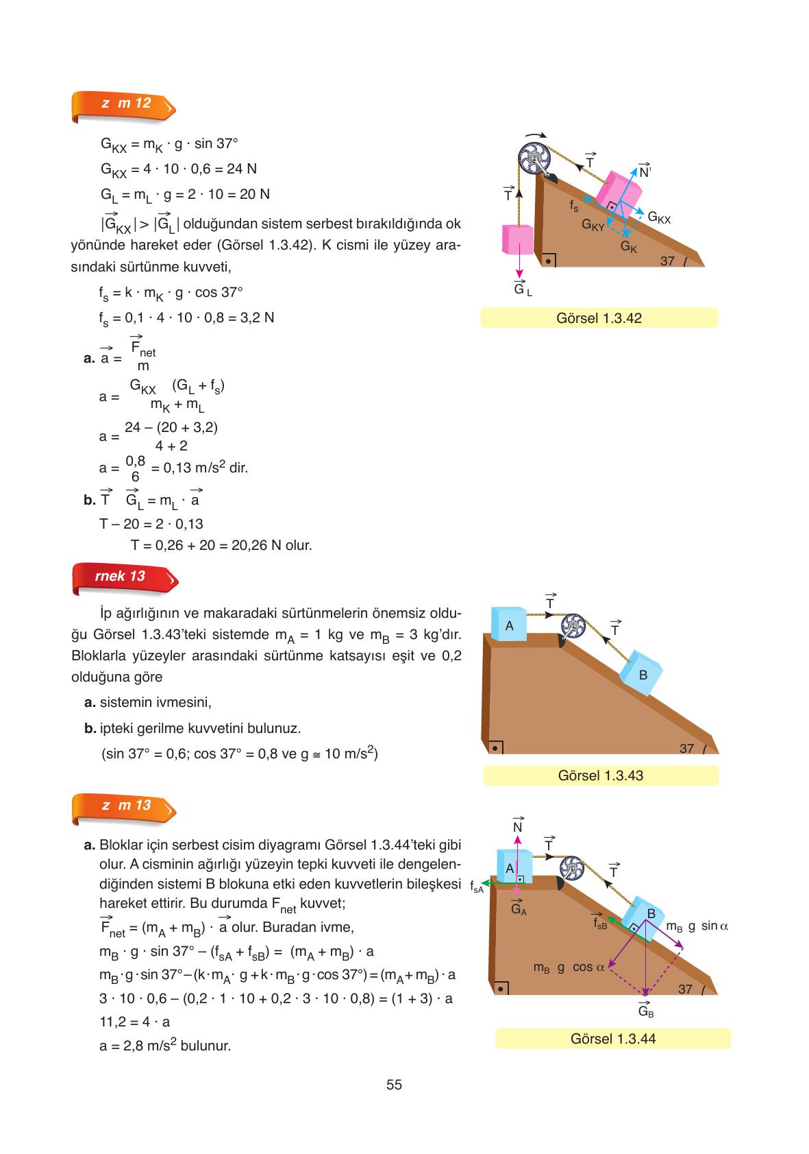 11. Sınıf Ata Yayıncılık Fizik Ders Kitabı Sayfa 55 Cevapları 11. Sınıf Ata Yayıncılık Fizik Ders Kitabı Sayfa 55 Cevapları